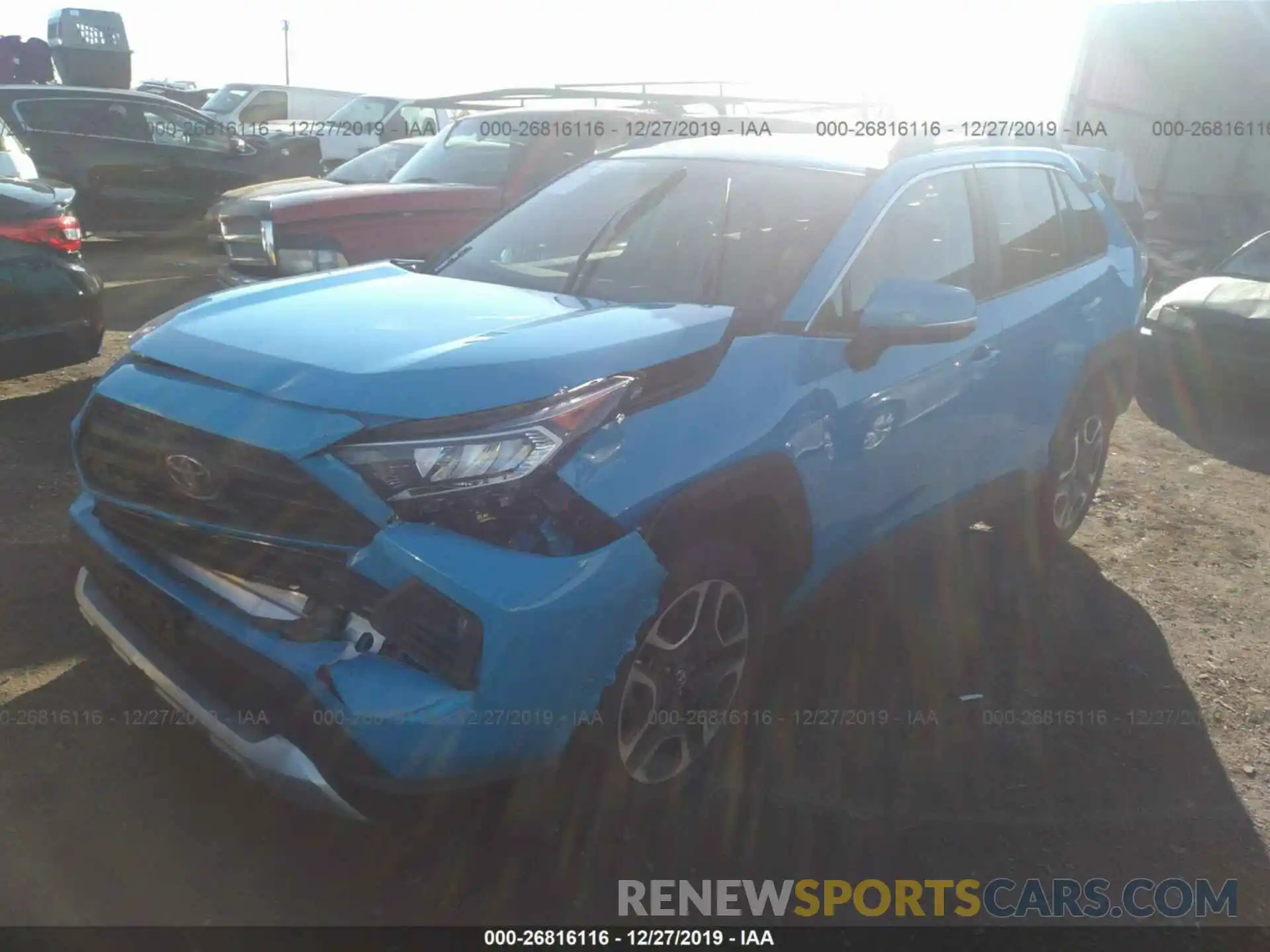 2 Photograph of a damaged car 2T3J1RFV9KC020353 TOYOTA RAV4 2019