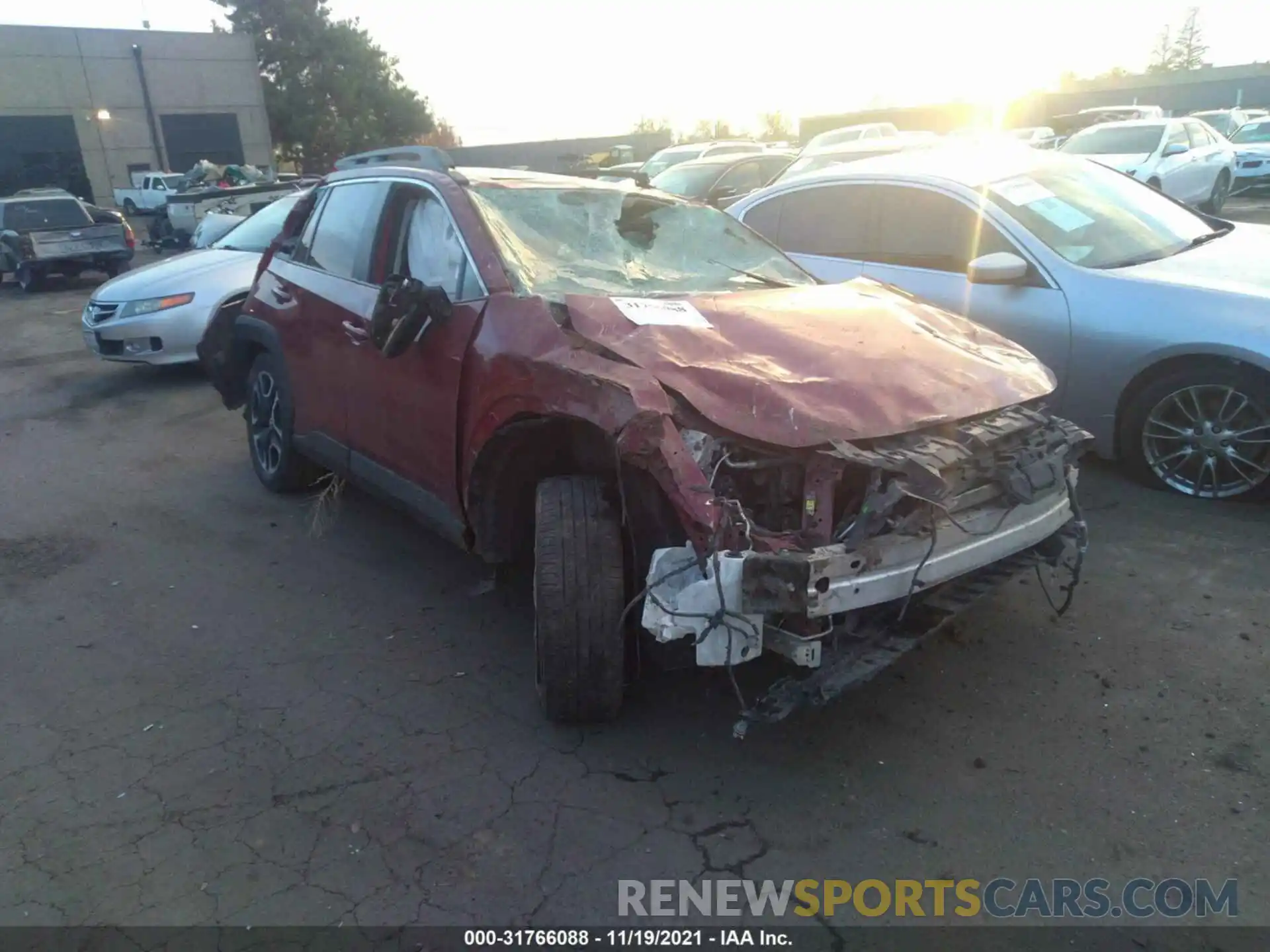 1 Photograph of a damaged car 2T3J1RFV9KC060299 TOYOTA RAV4 2019