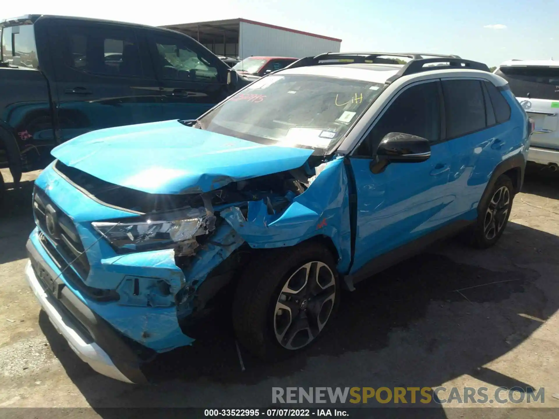 2 Photograph of a damaged car 2T3J1RFV9KW012493 TOYOTA RAV4 2019