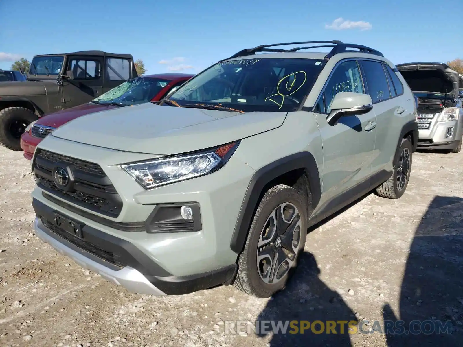 2 Photograph of a damaged car 2T3J1RFV9KW013076 TOYOTA RAV4 2019