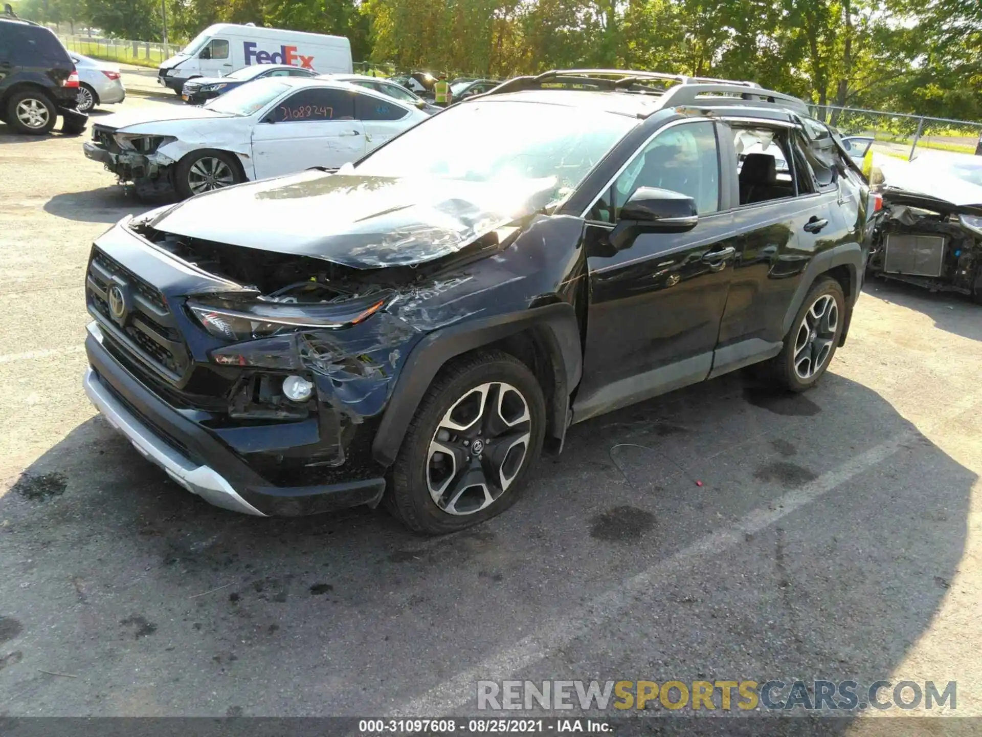 2 Photograph of a damaged car 2T3J1RFV9KW013837 TOYOTA RAV4 2019