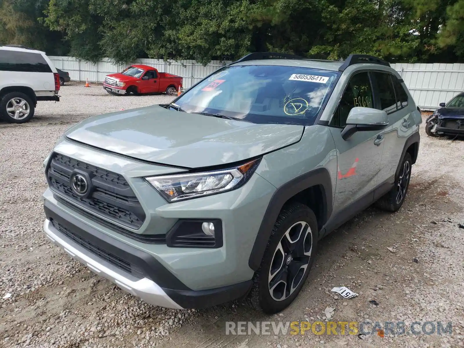 2 Photograph of a damaged car 2T3J1RFV9KW032422 TOYOTA RAV4 2019