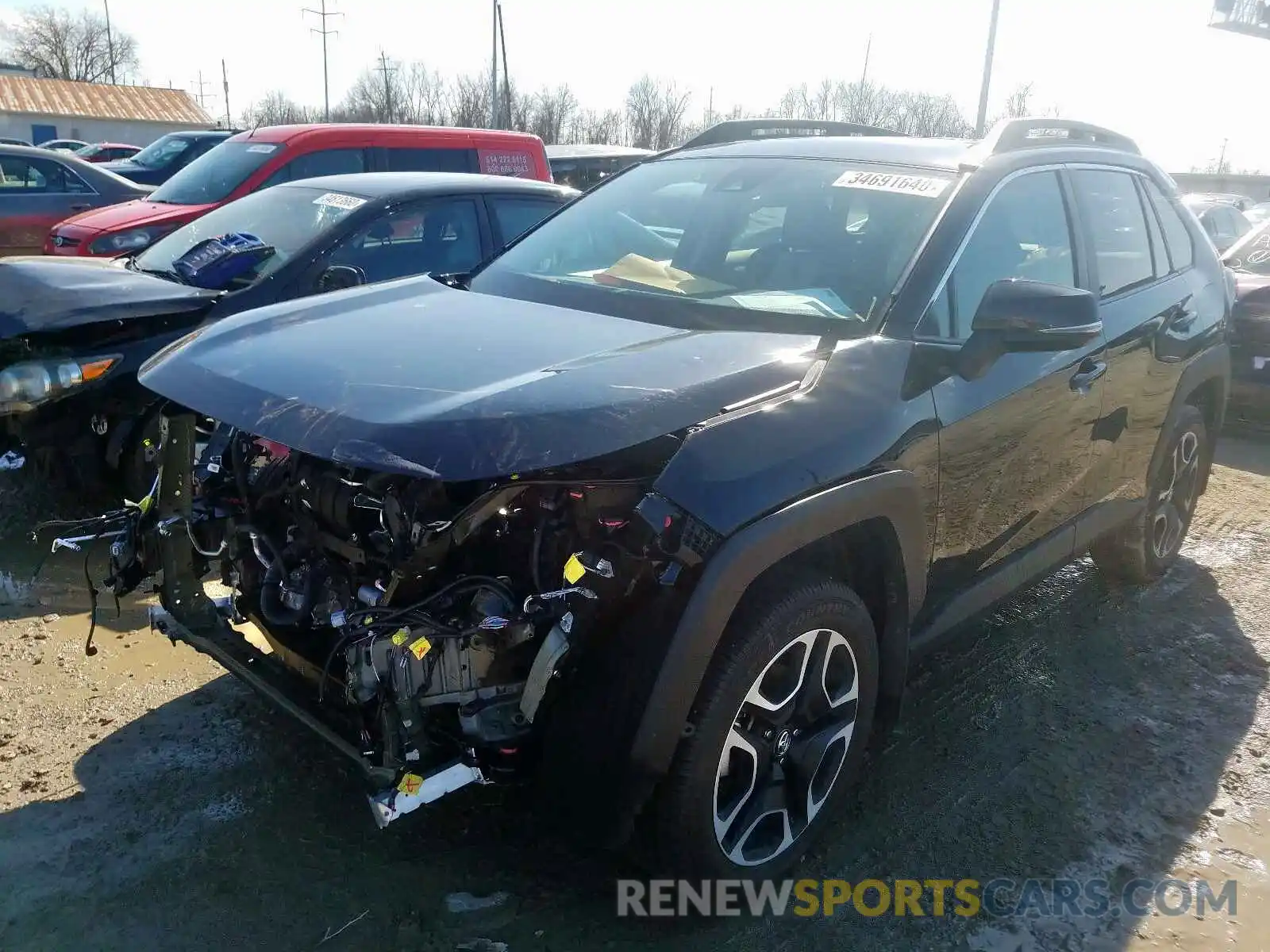 2 Photograph of a damaged car 2T3J1RFV9KW047180 TOYOTA RAV4 2019