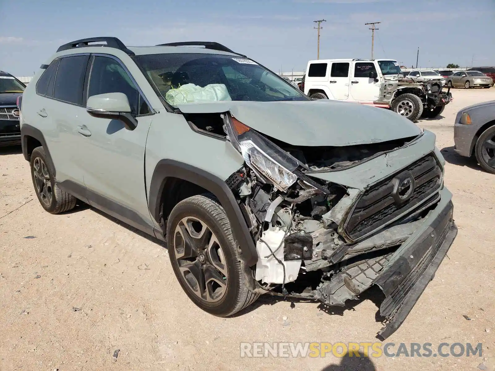 1 Photograph of a damaged car 2T3J1RFVXKC022449 TOYOTA RAV4 2019