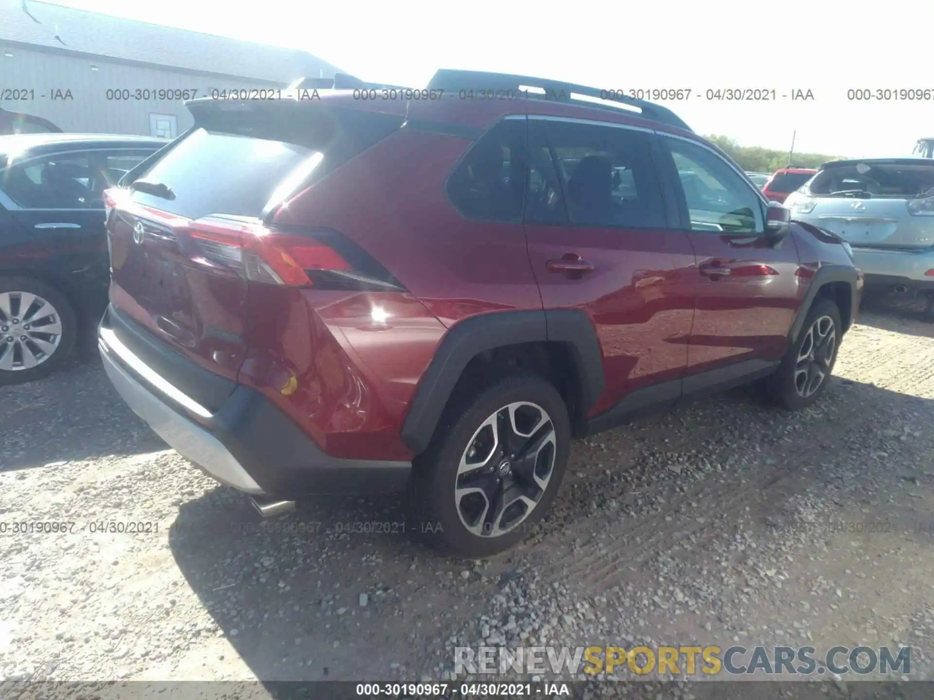 4 Photograph of a damaged car 2T3J1RFVXKC049599 TOYOTA RAV4 2019