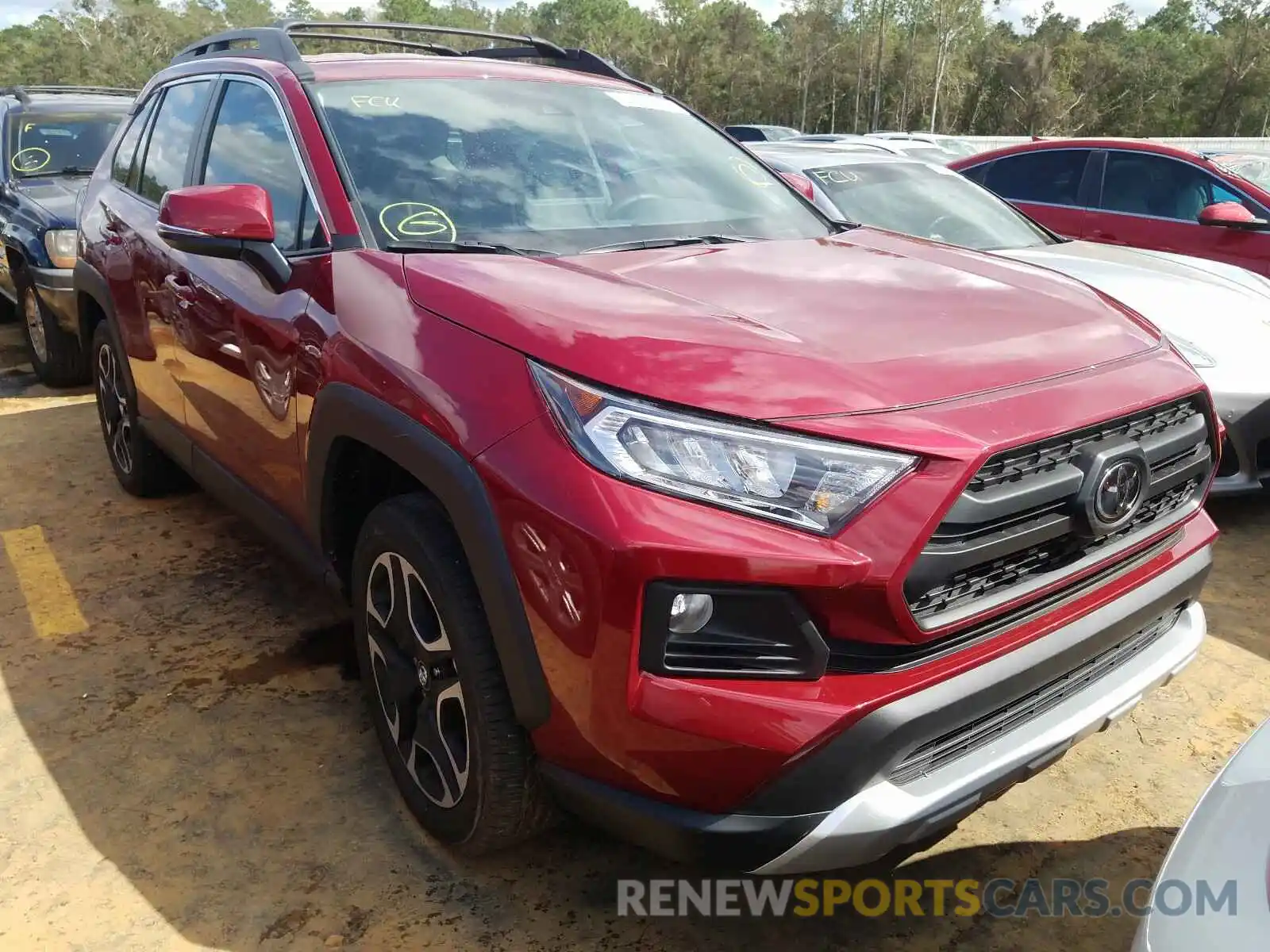 1 Photograph of a damaged car 2T3J1RFVXKC060473 TOYOTA RAV4 2019