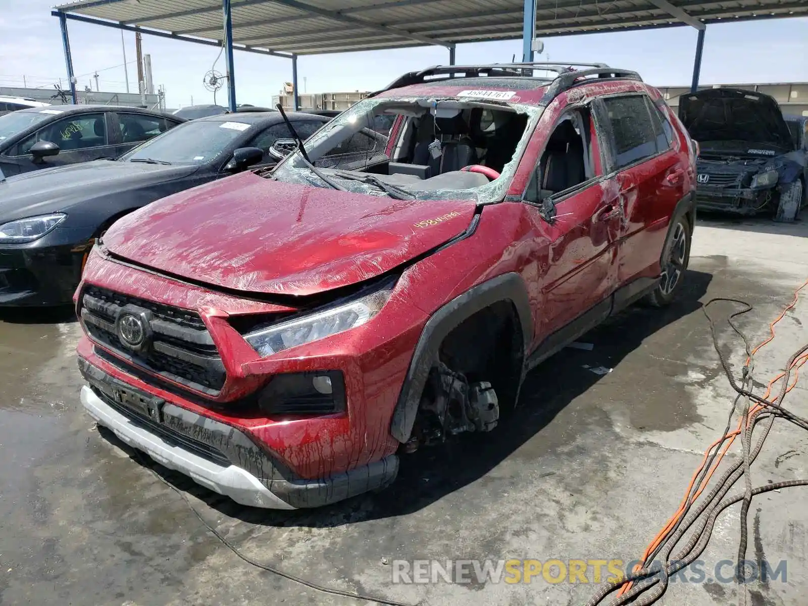 2 Фотография поврежденного автомобиля 2T3J1RFVXKW007447 TOYOTA RAV4 2019