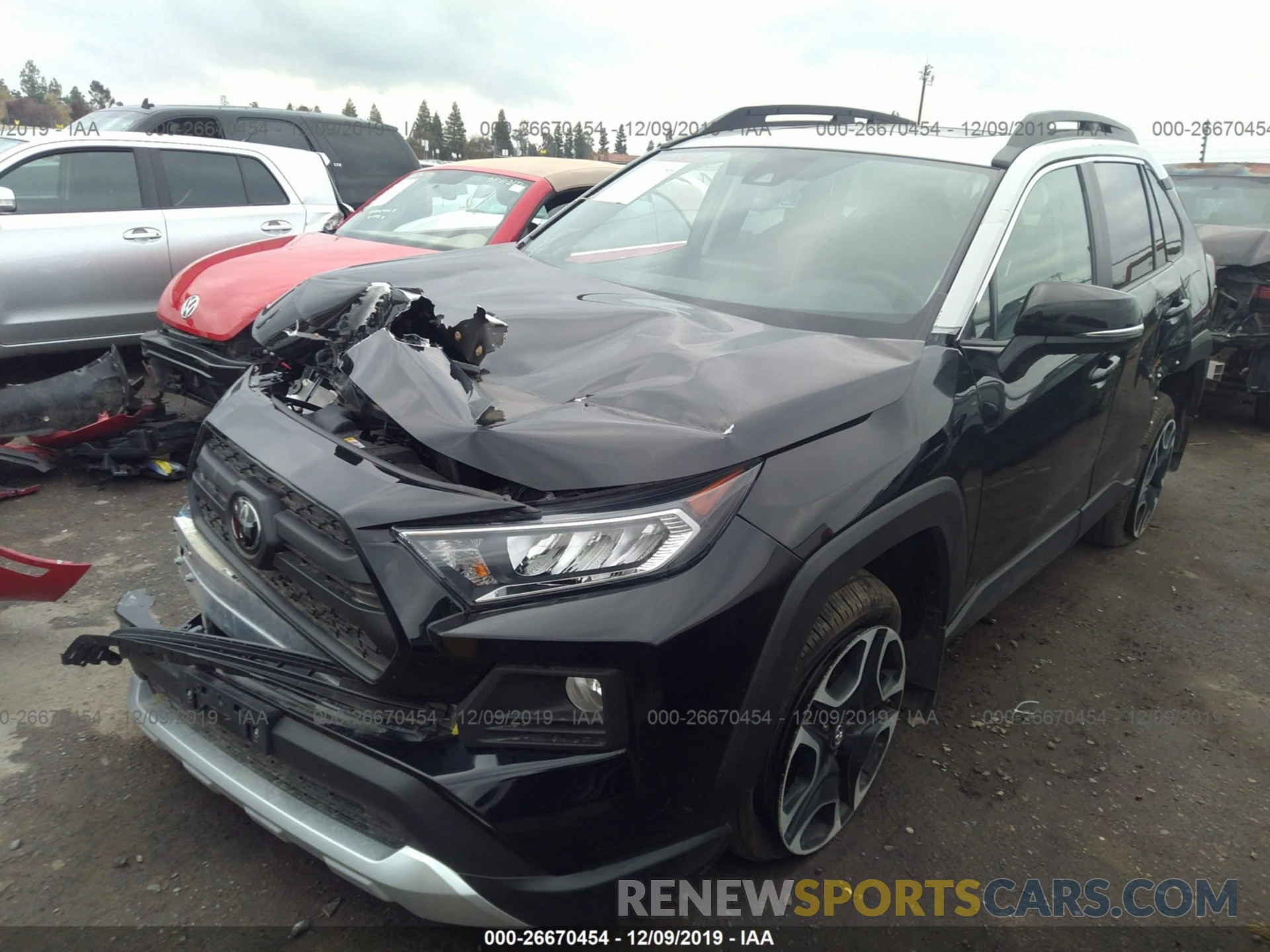 2 Фотография поврежденного автомобиля 2T3J1RFVXKW009005 TOYOTA RAV4 2019