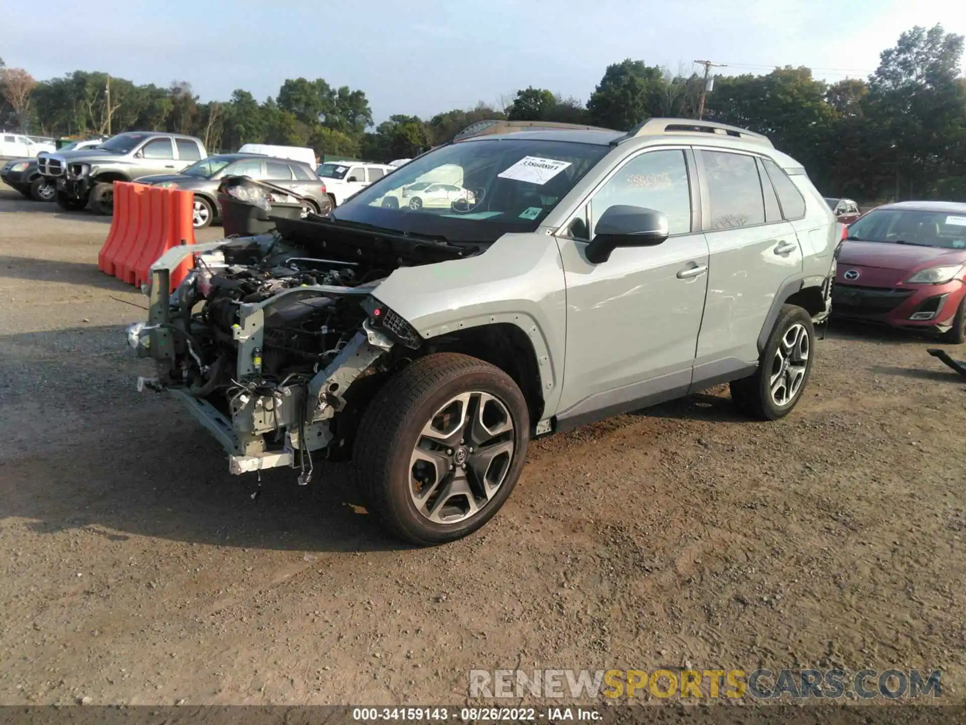 2 Фотография поврежденного автомобиля 2T3J1RFVXKW011451 TOYOTA RAV4 2019