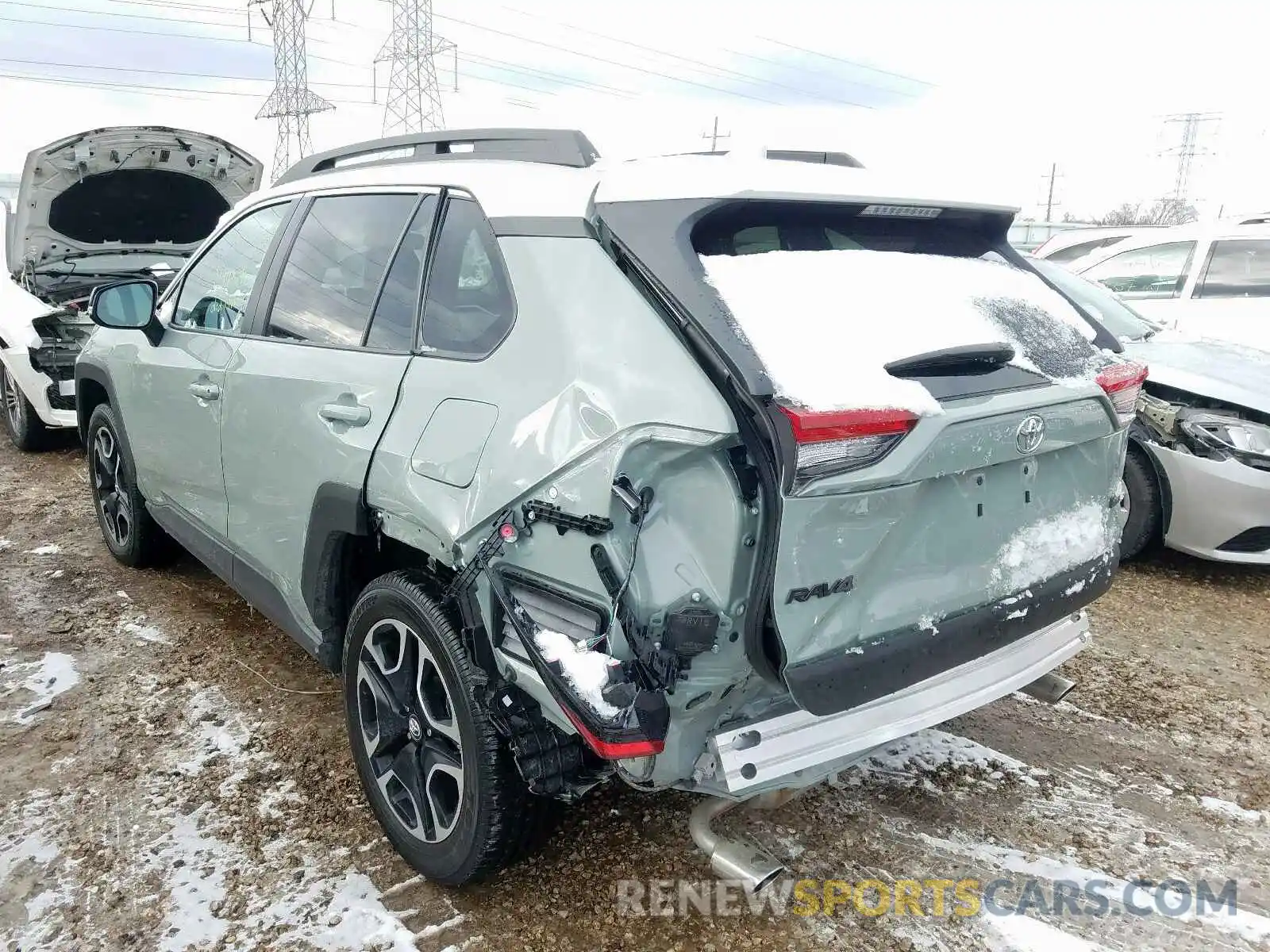 3 Фотография поврежденного автомобиля 2T3J1RFVXKW015385 TOYOTA RAV4 2019