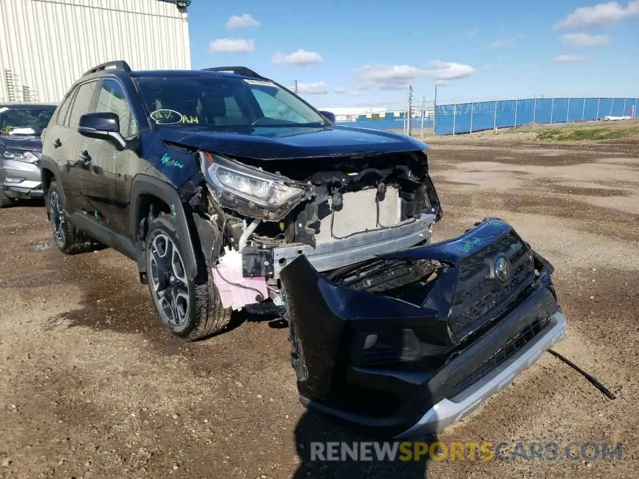 1 Photograph of a damaged car 2T3J1RFVXKW016603 TOYOTA RAV4 2019