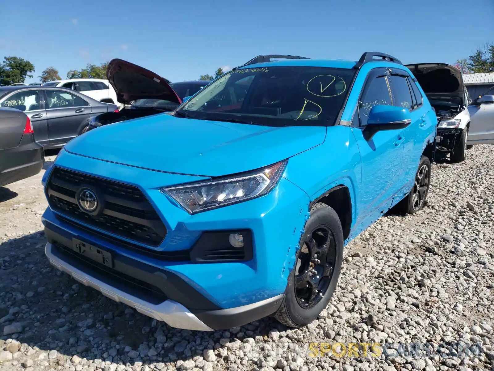 2 Фотография поврежденного автомобиля 2T3J1RFVXKW017153 TOYOTA RAV4 2019