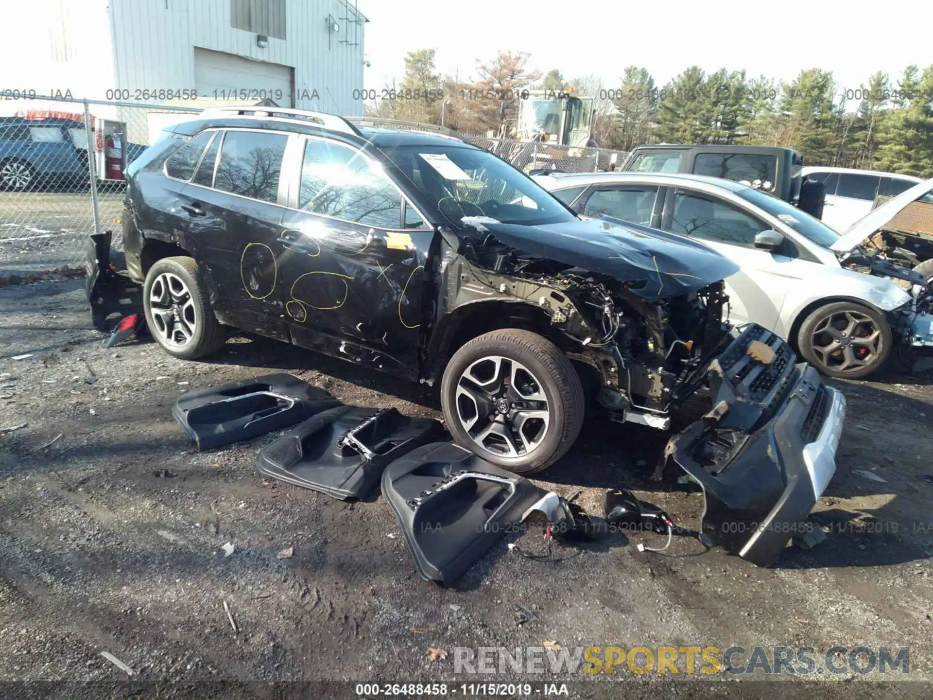 1 Photograph of a damaged car 2T3J1RFVXKW022188 TOYOTA RAV4 2019