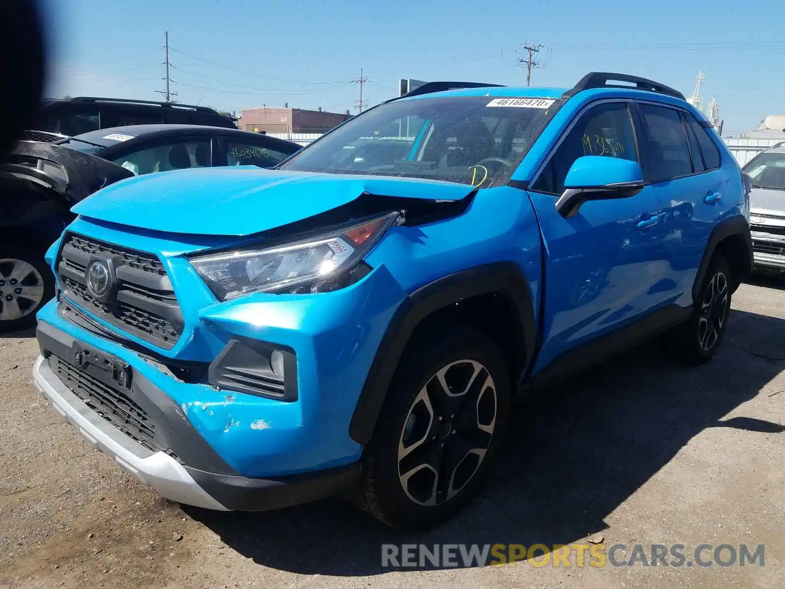 2 Фотография поврежденного автомобиля 2T3J1RFVXKW022398 TOYOTA RAV4 2019