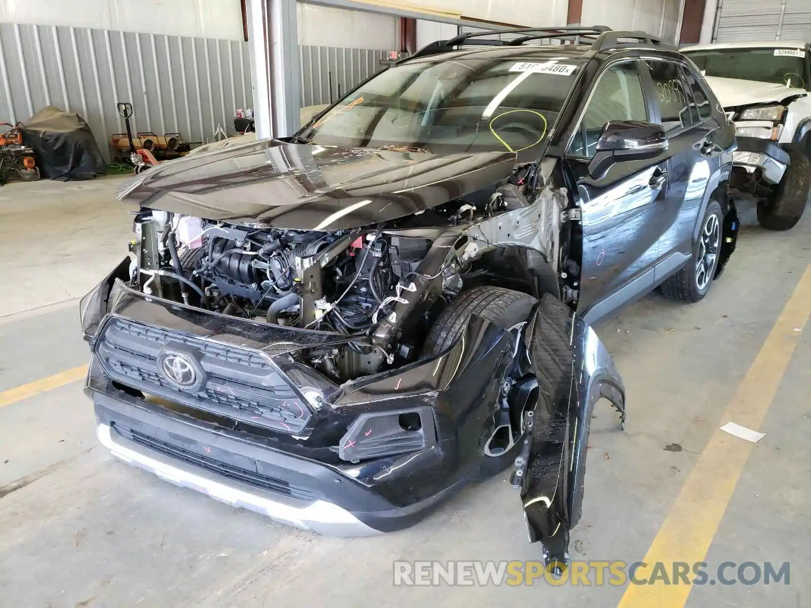 2 Photograph of a damaged car 2T3J1RFVXKW028590 TOYOTA RAV4 2019