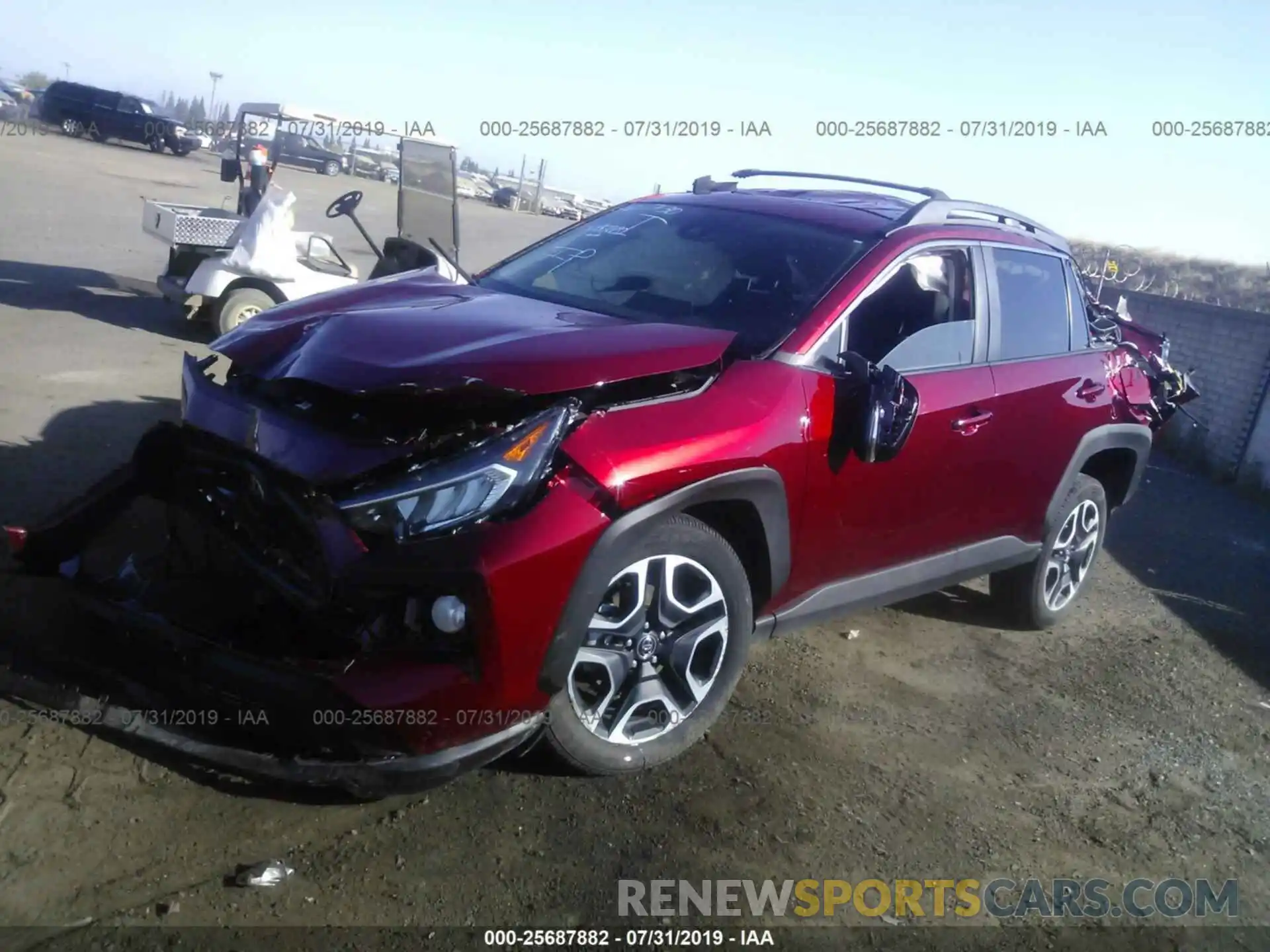 2 Photograph of a damaged car 2T3J1RFVXKW031411 TOYOTA RAV4 2019