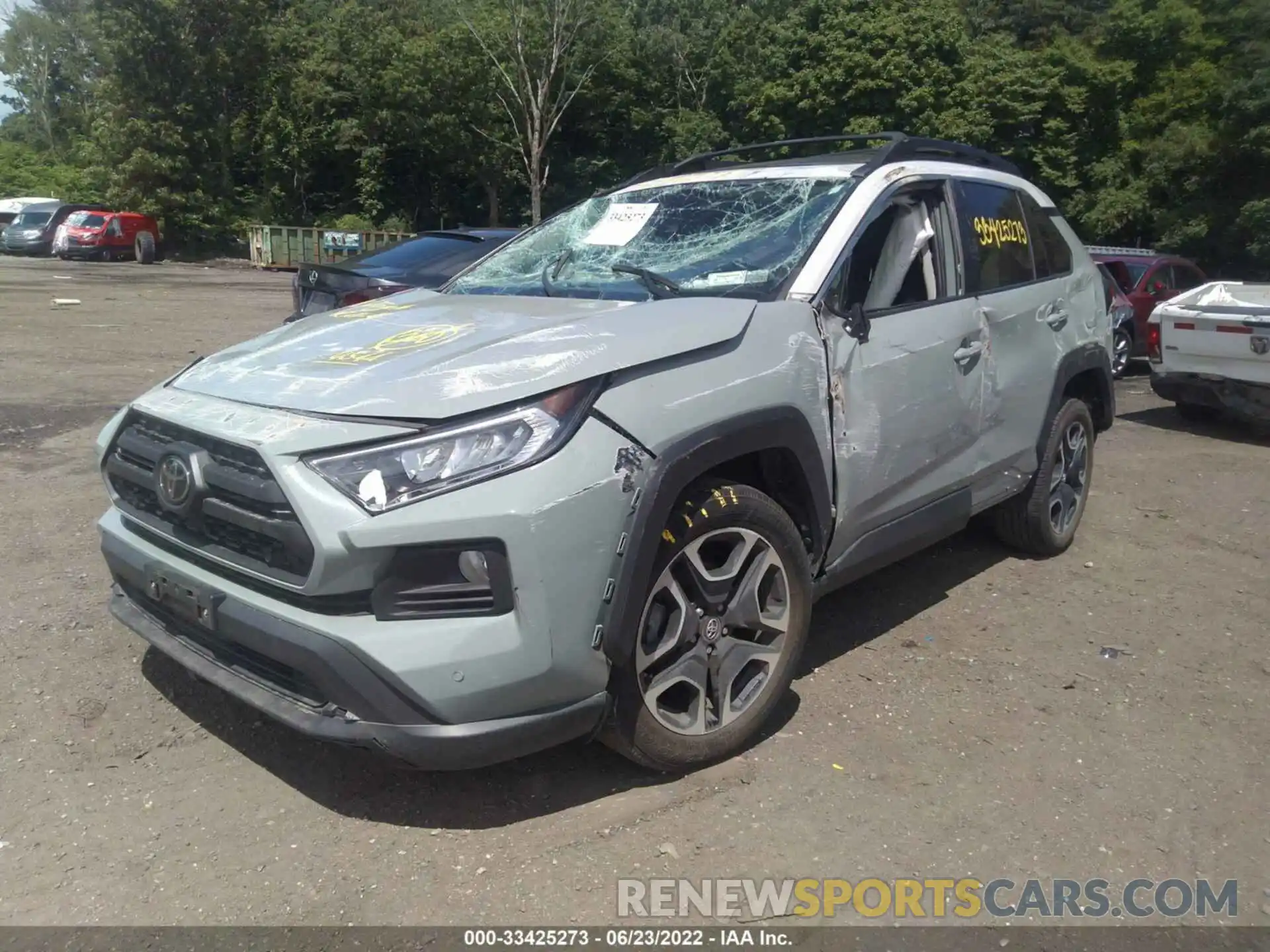 2 Фотография поврежденного автомобиля 2T3J1RFVXKW046653 TOYOTA RAV4 2019