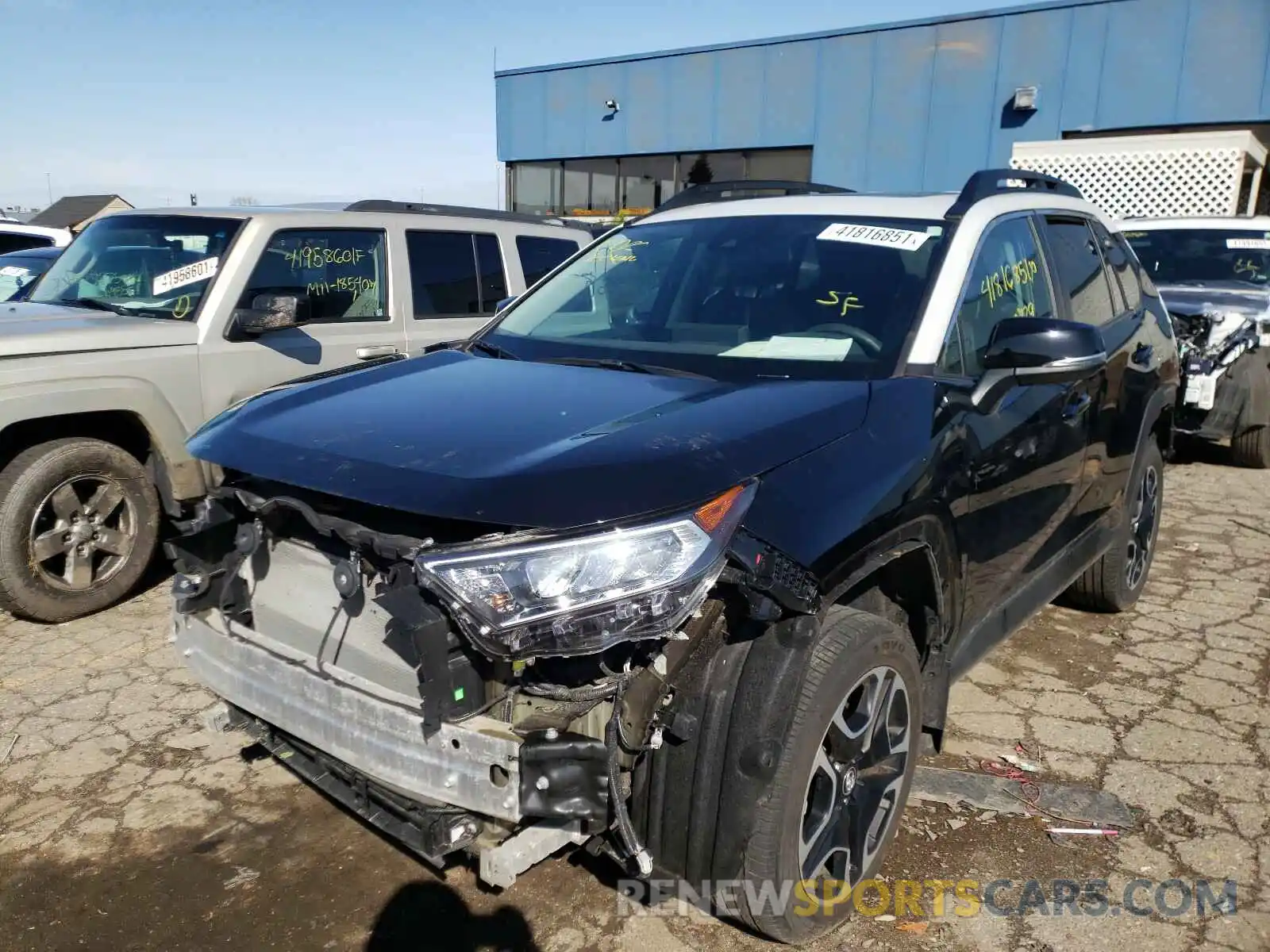 2 Photograph of a damaged car 2T3J1RFVXKW050797 TOYOTA RAV4 2019