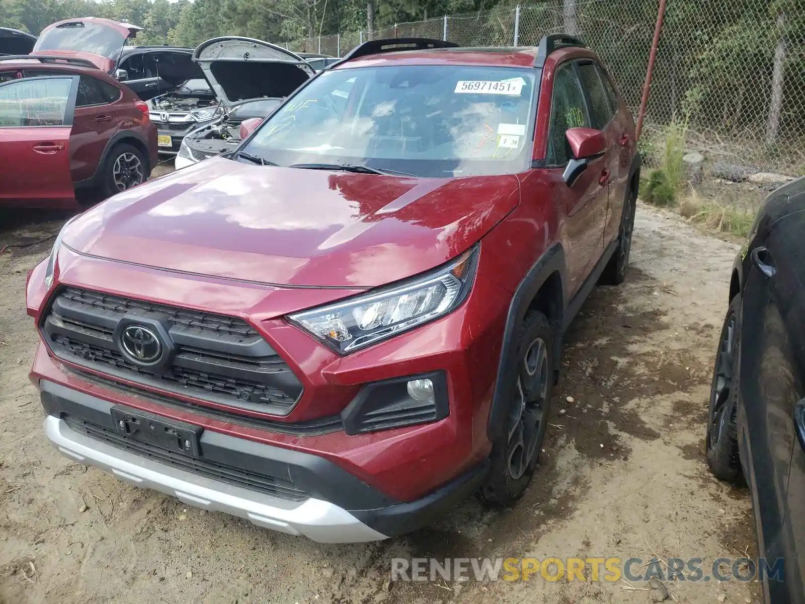 2 Photograph of a damaged car 2T3J1RFVXKW065204 TOYOTA RAV4 2019