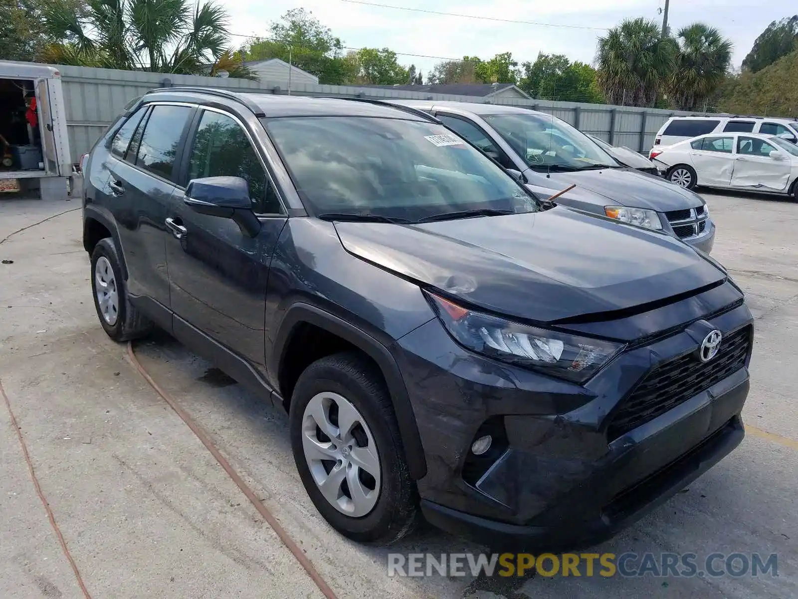 1 Photograph of a damaged car 2T3K1RFV0KC018740 TOYOTA RAV4 2019