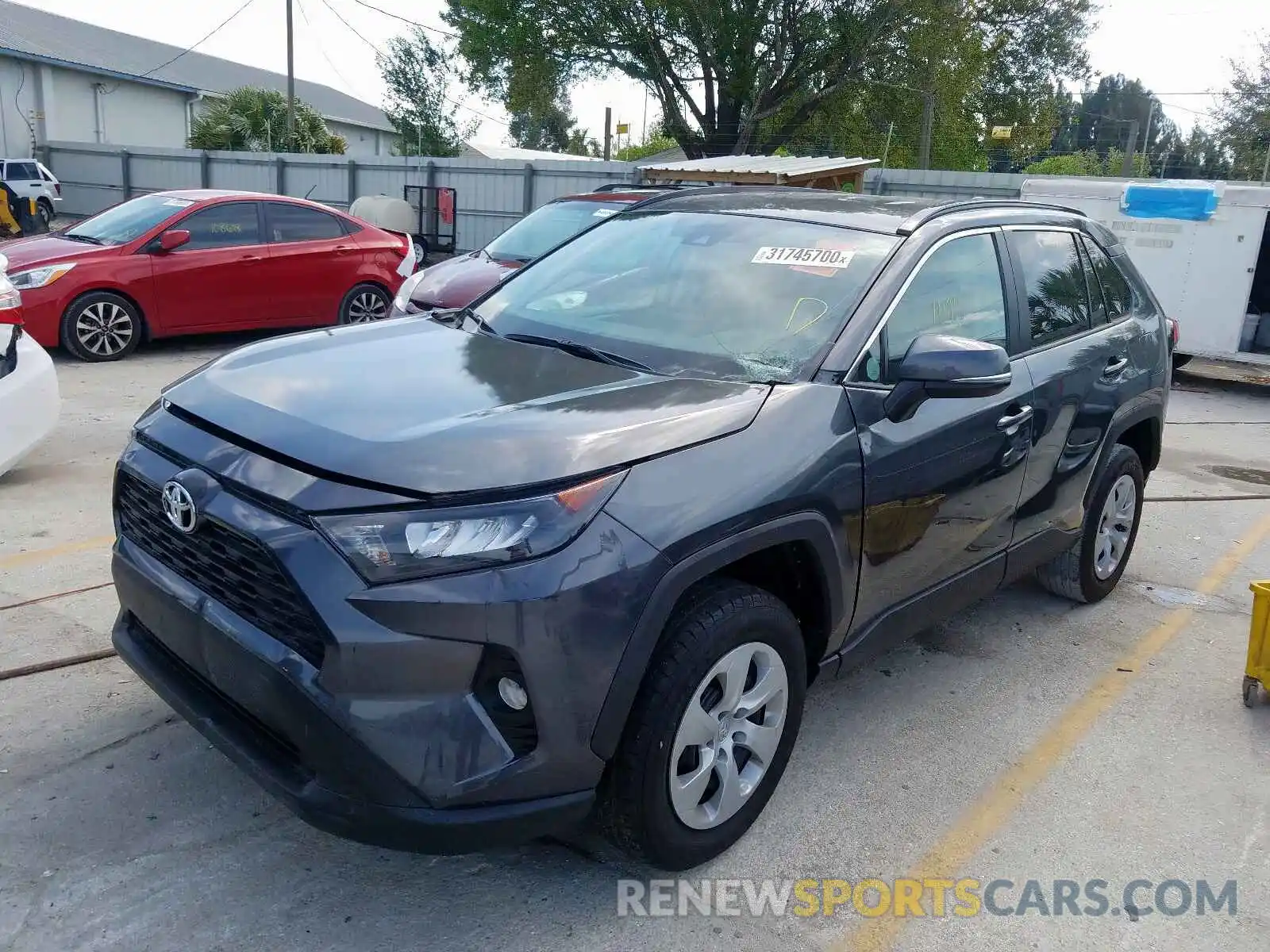 2 Photograph of a damaged car 2T3K1RFV0KC018740 TOYOTA RAV4 2019