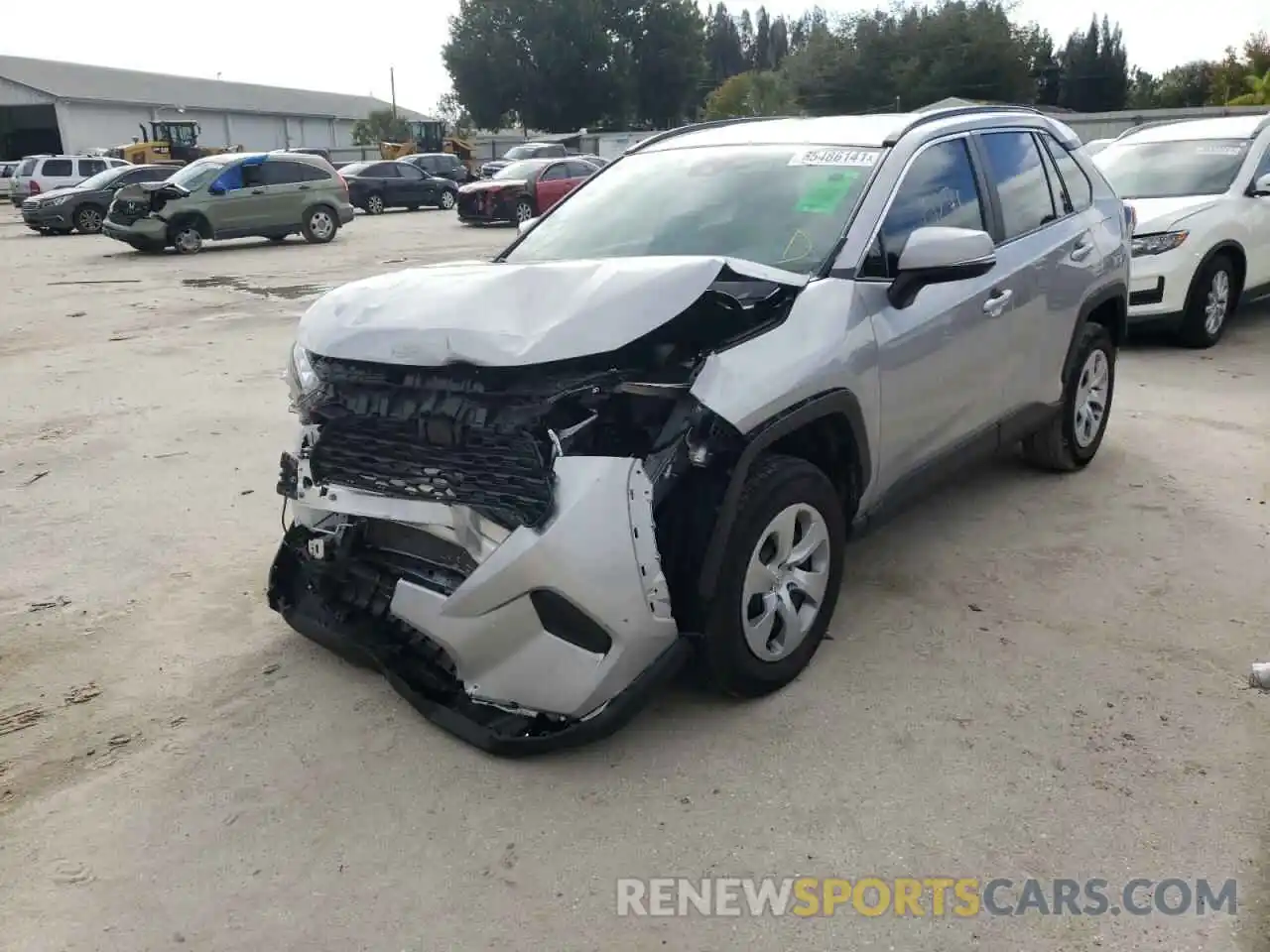 2 Фотография поврежденного автомобиля 2T3K1RFV0KC019287 TOYOTA RAV4 2019