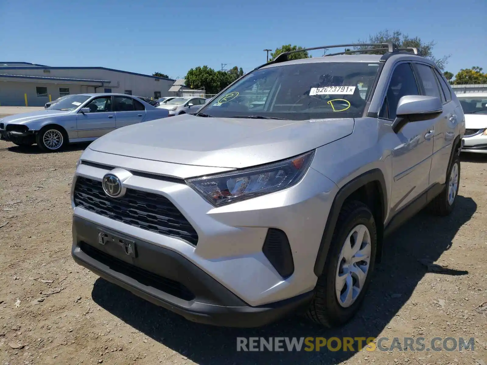 2 Photograph of a damaged car 2T3K1RFV0KC021167 TOYOTA RAV4 2019