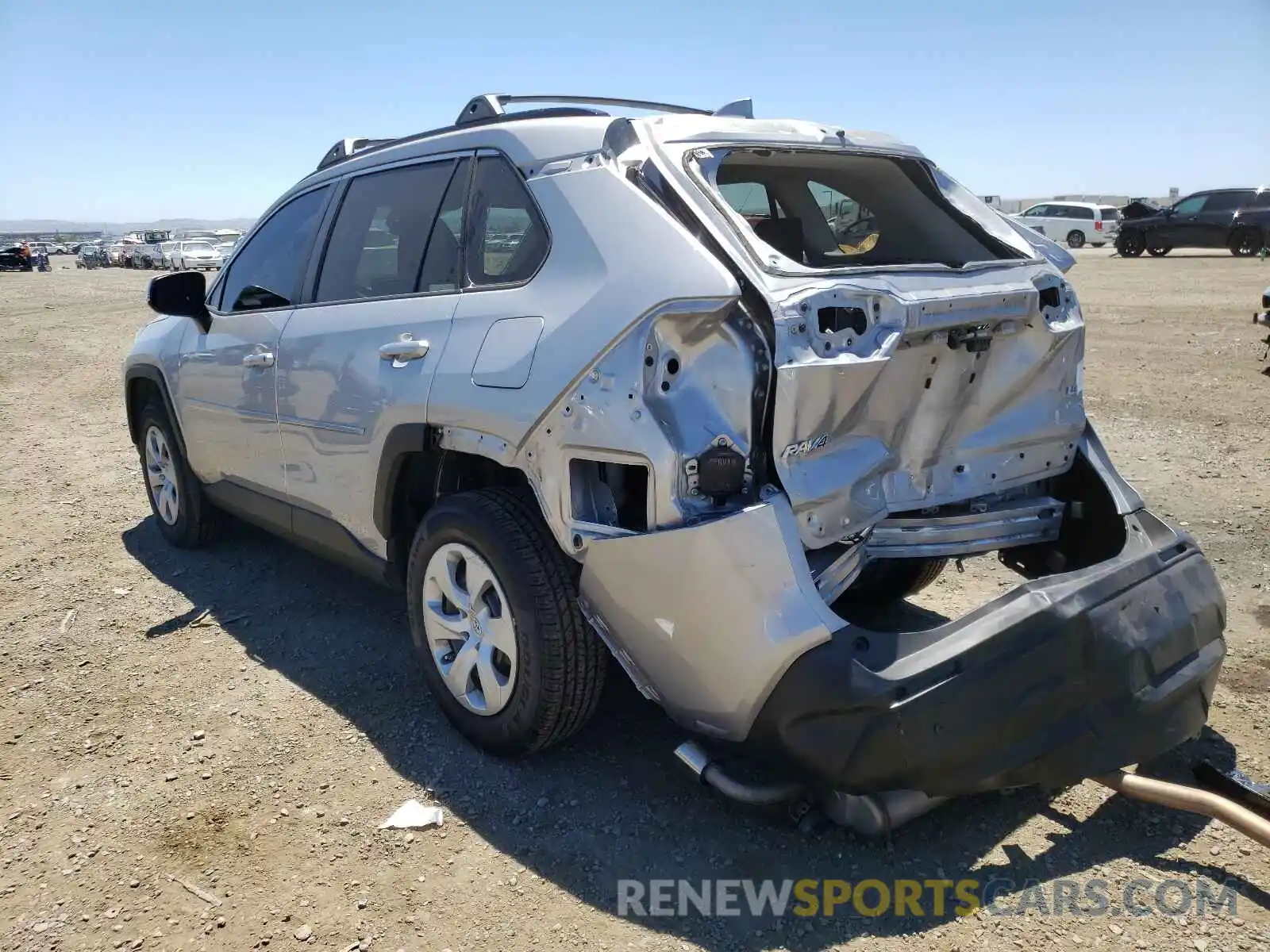 3 Photograph of a damaged car 2T3K1RFV0KC021167 TOYOTA RAV4 2019