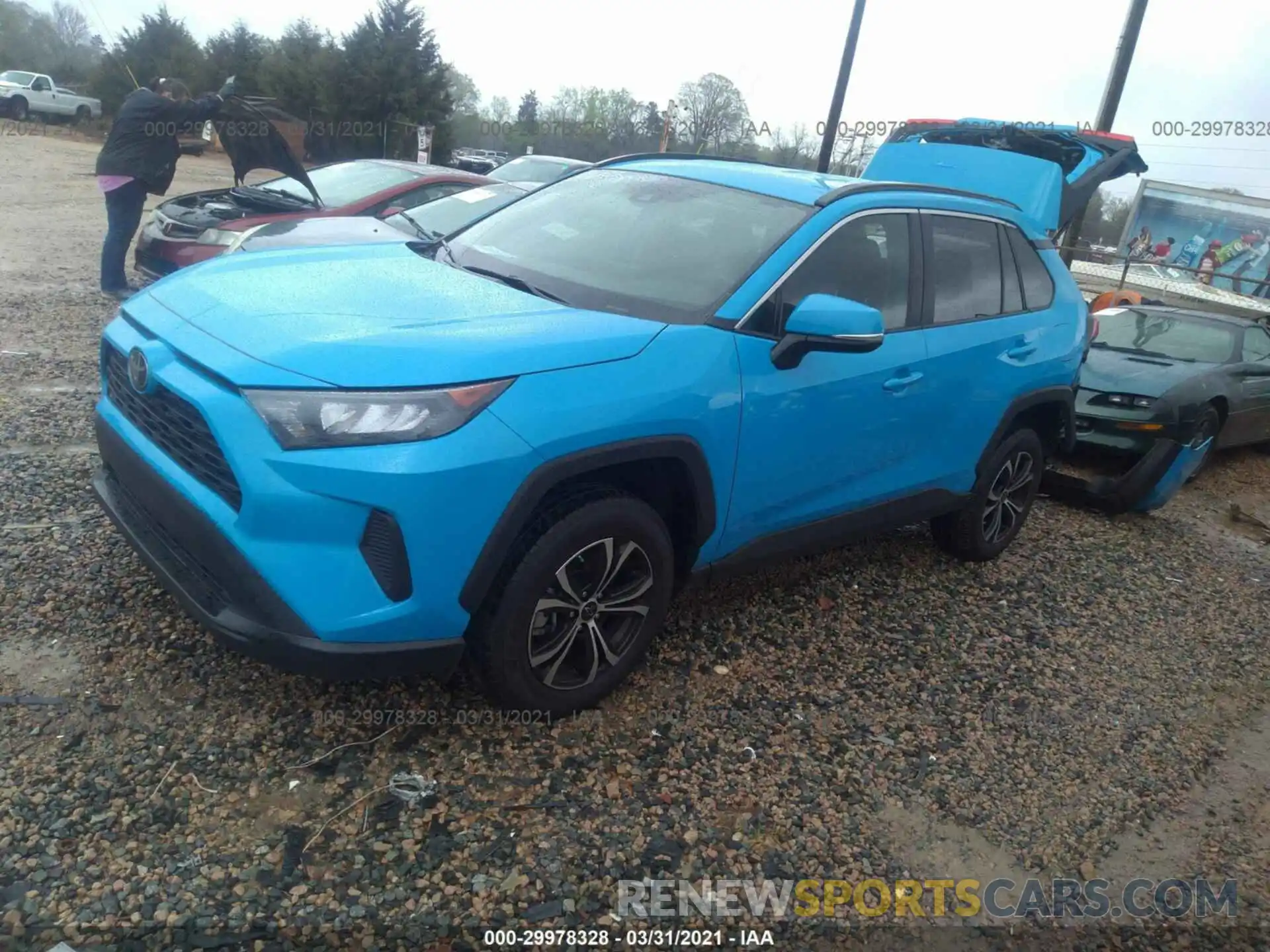 2 Photograph of a damaged car 2T3K1RFV0KC027454 TOYOTA RAV4 2019