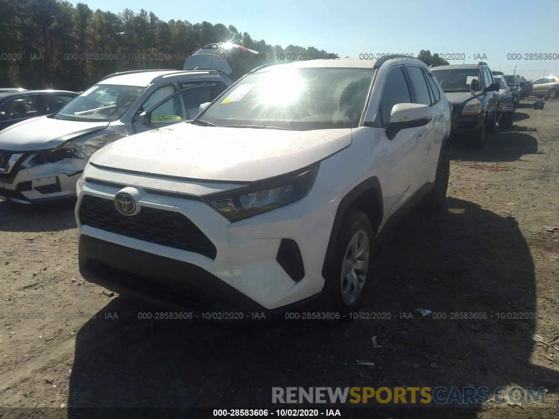 2 Photograph of a damaged car 2T3K1RFV0KC028457 TOYOTA RAV4 2019