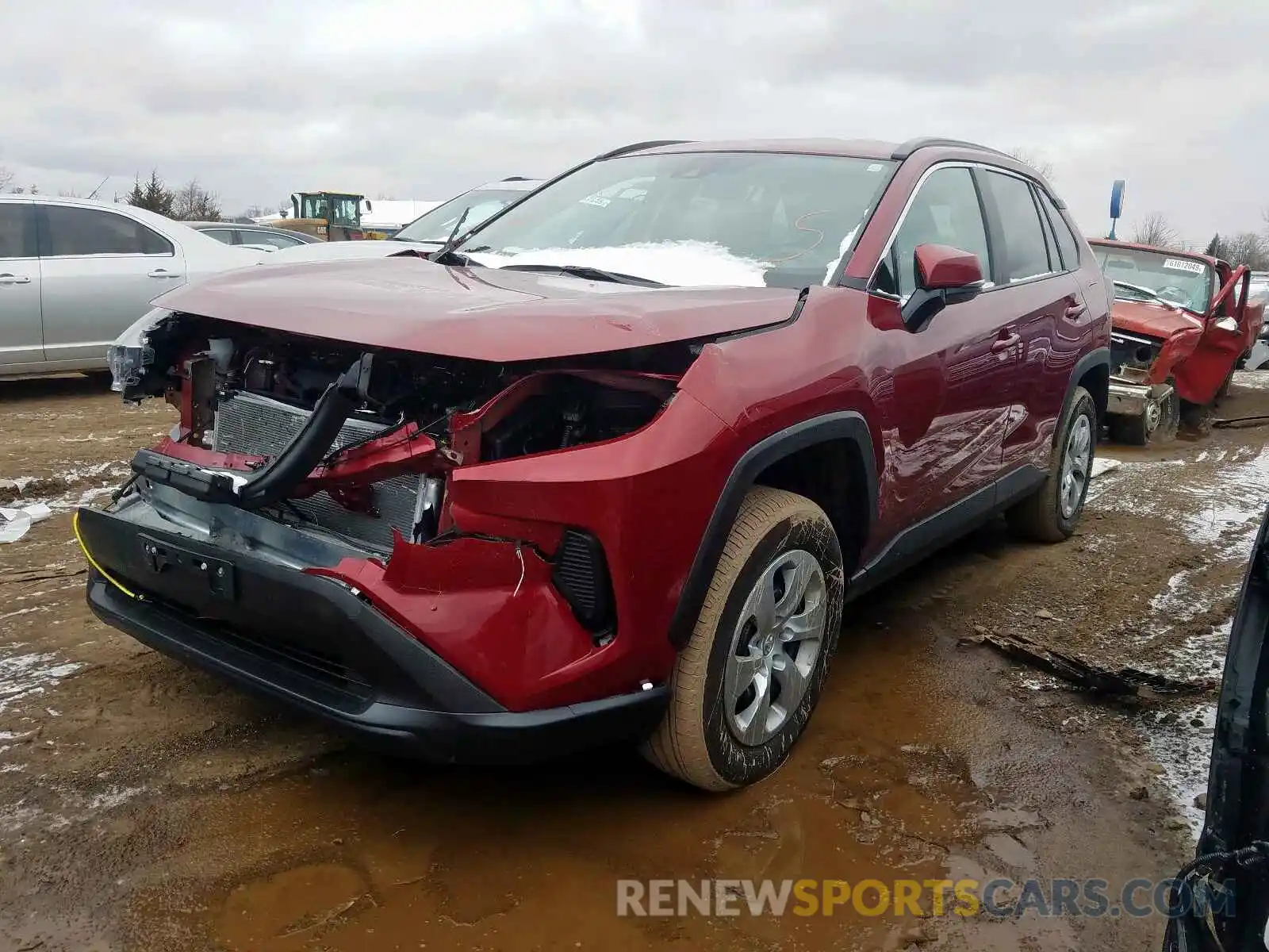 2 Photograph of a damaged car 2T3K1RFV0KW024813 TOYOTA RAV4 2019