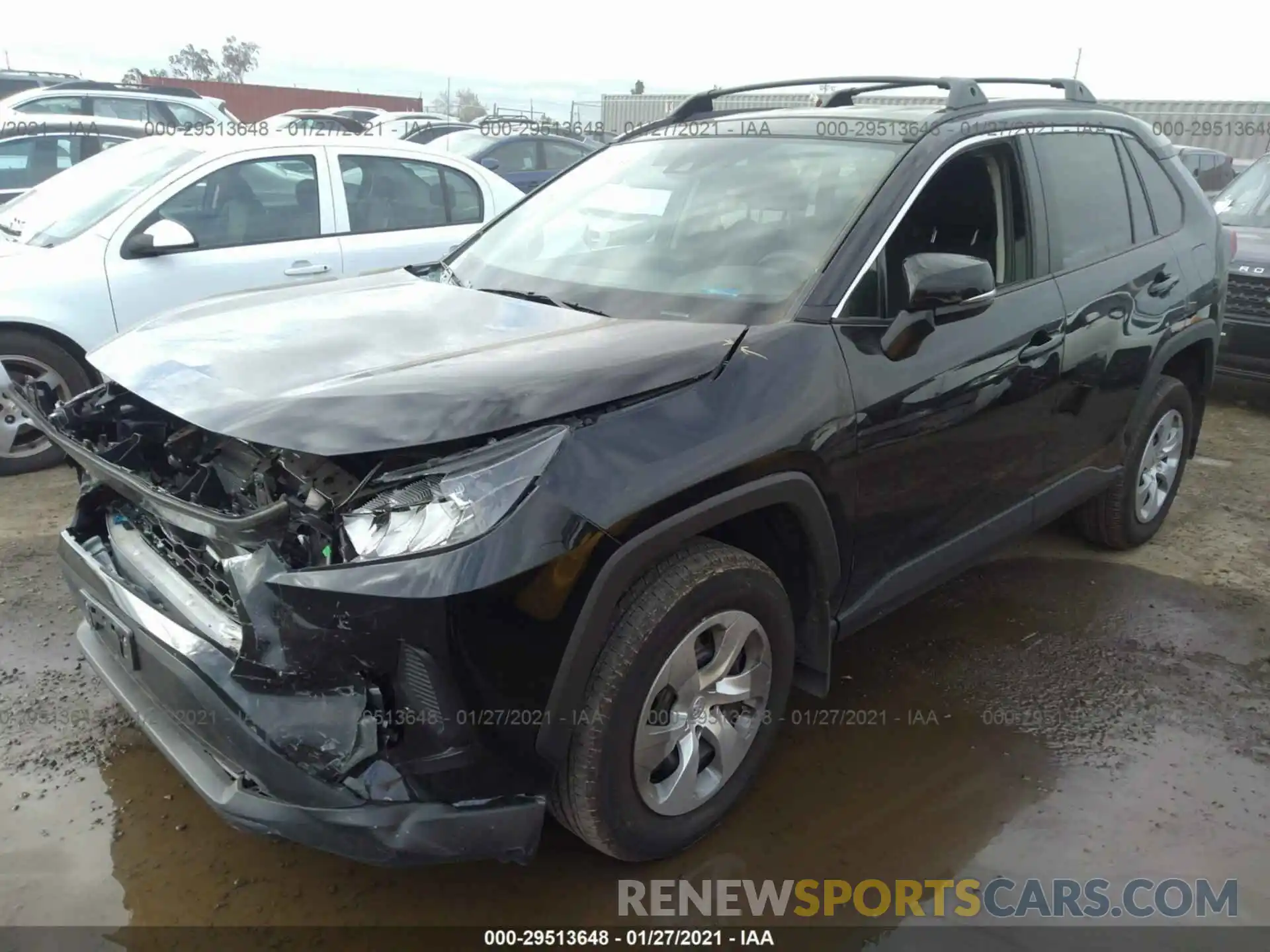 2 Фотография поврежденного автомобиля 2T3K1RFV0KW047279 TOYOTA RAV4 2019