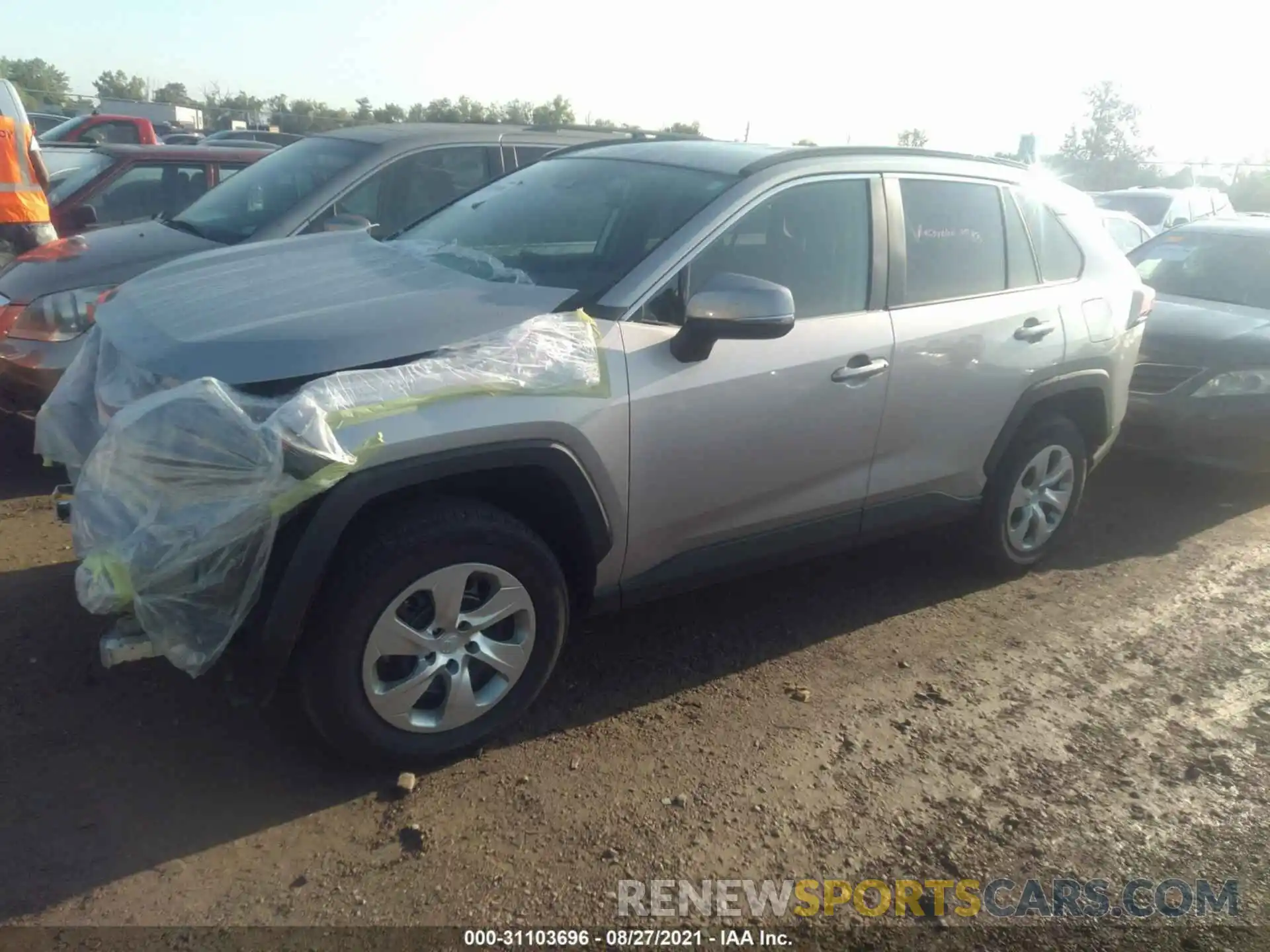 2 Photograph of a damaged car 2T3K1RFV0KW053762 TOYOTA RAV4 2019