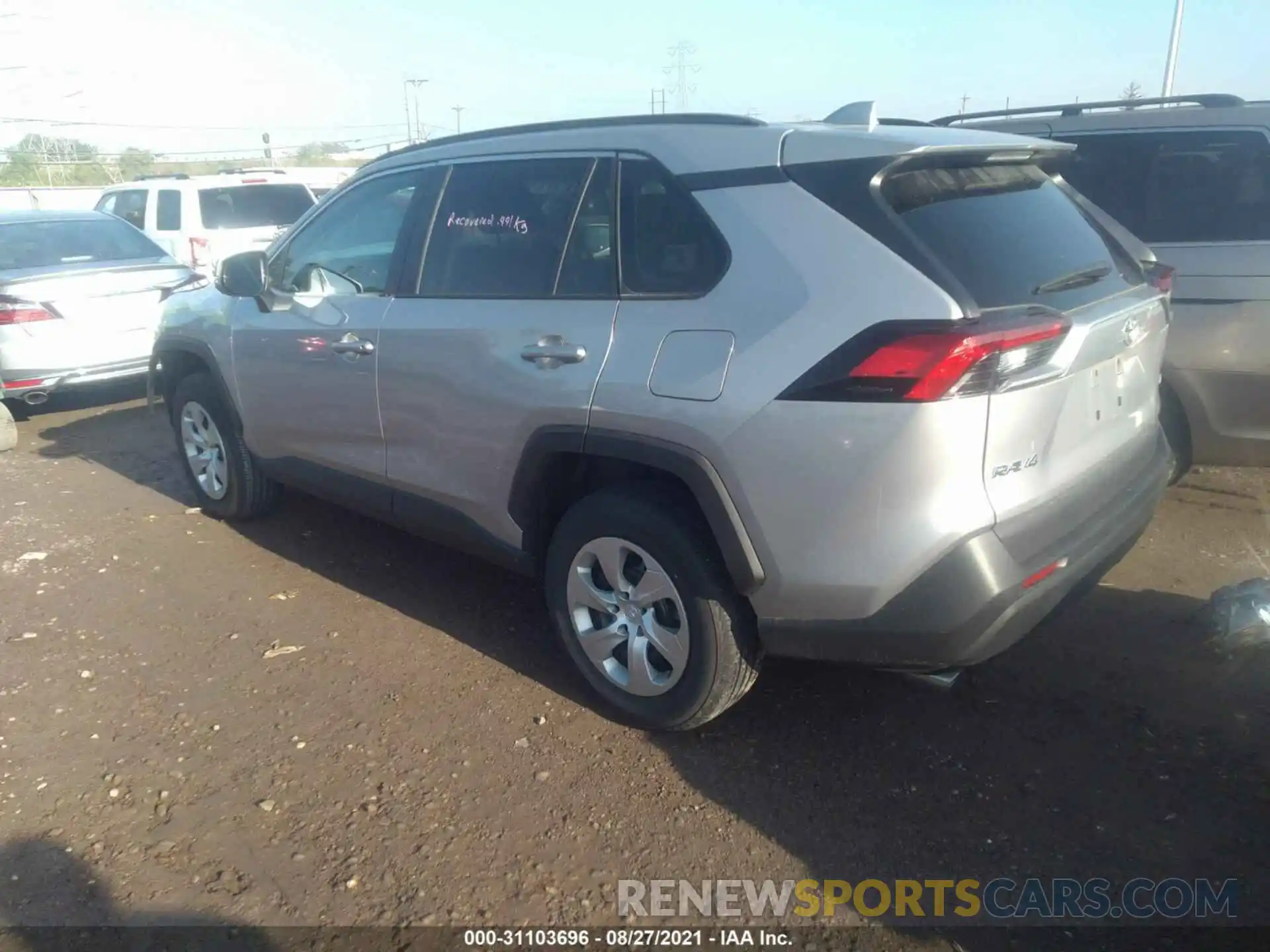 3 Photograph of a damaged car 2T3K1RFV0KW053762 TOYOTA RAV4 2019