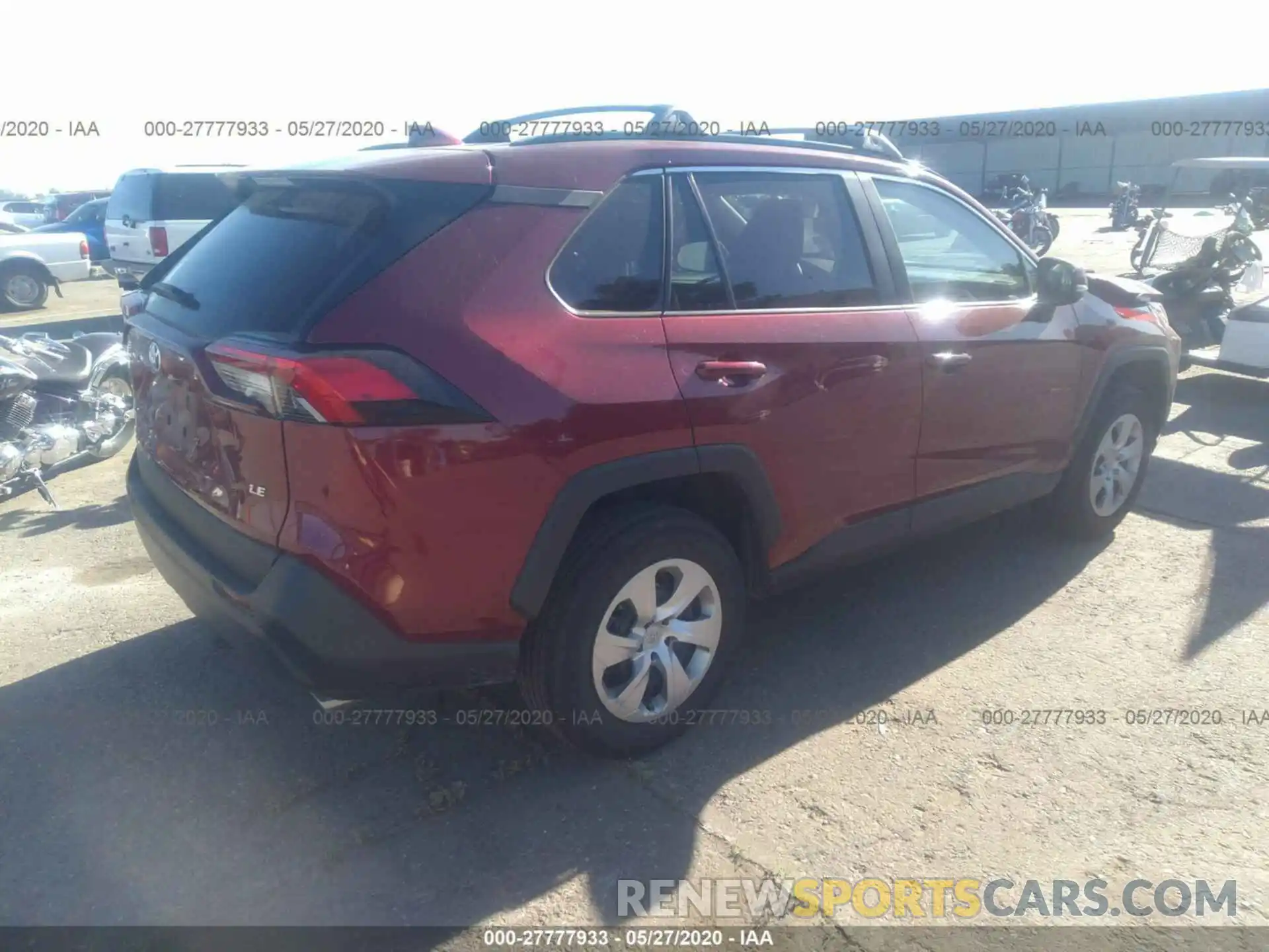 4 Фотография поврежденного автомобиля 2T3K1RFV0KW056631 TOYOTA RAV4 2019