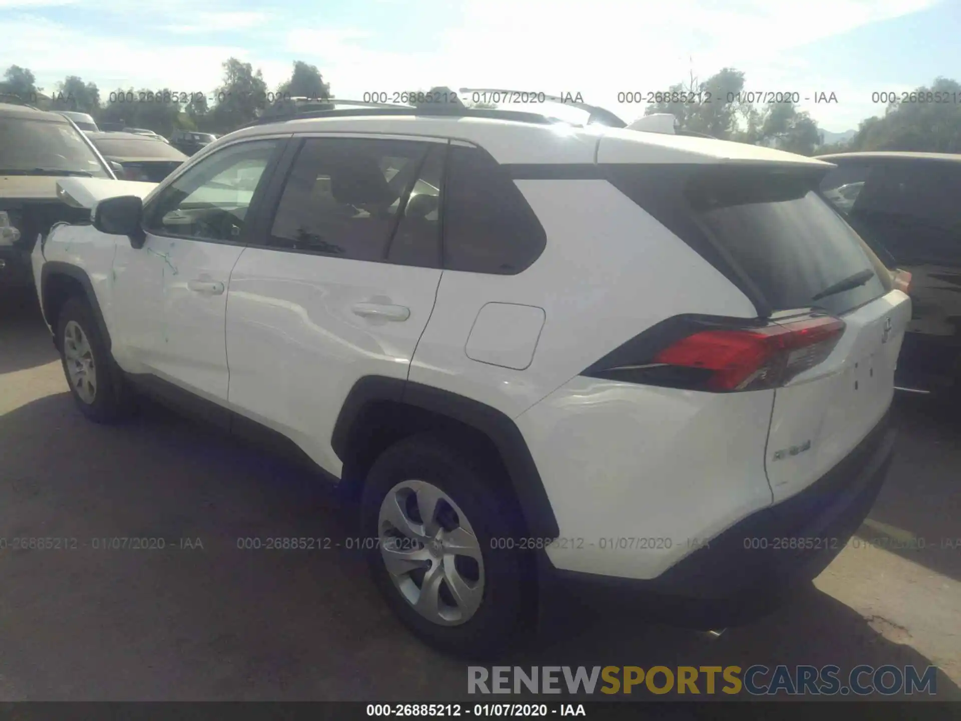 3 Фотография поврежденного автомобиля 2T3K1RFV1KC020609 TOYOTA RAV4 2019