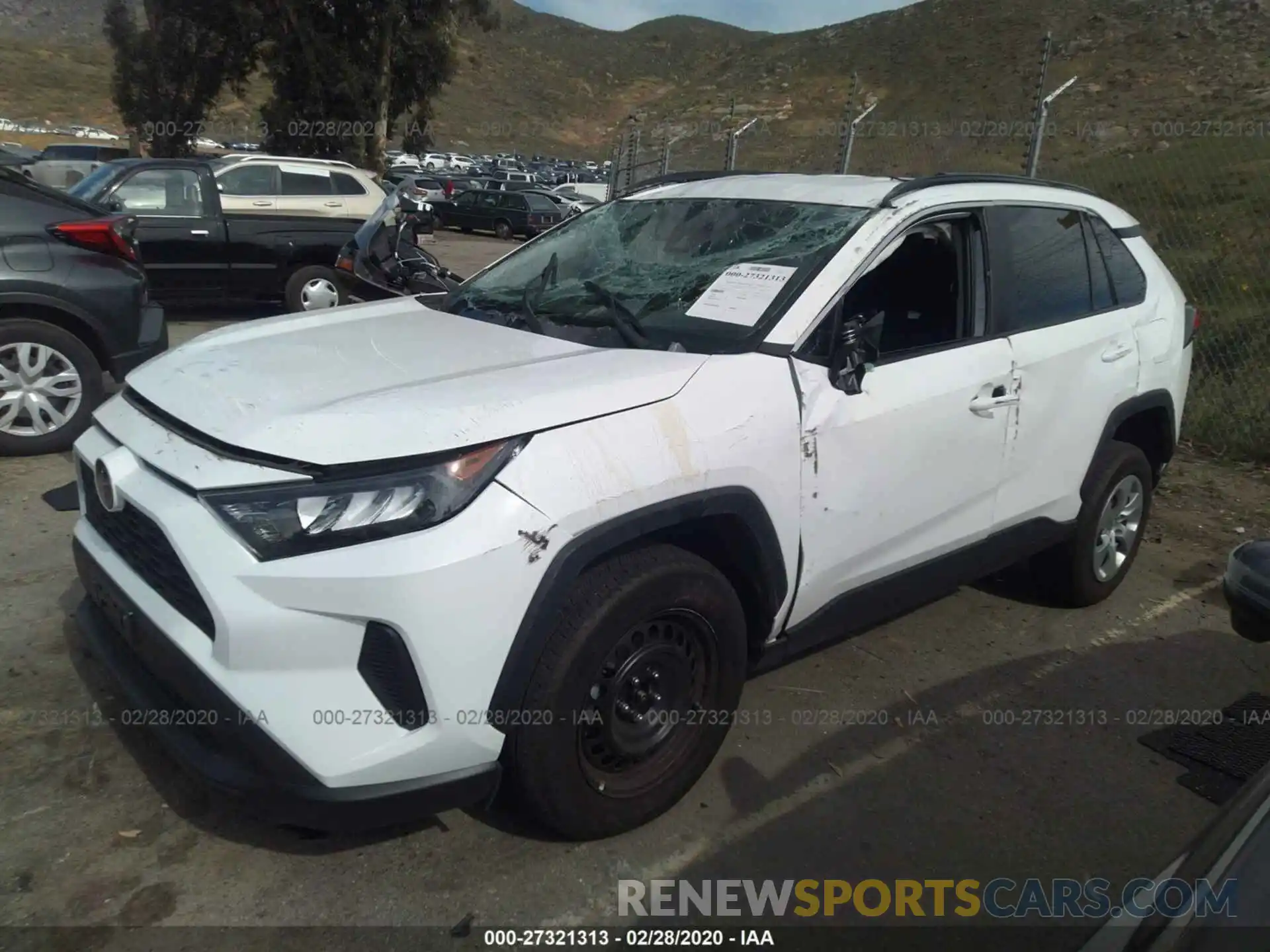 2 Photograph of a damaged car 2T3K1RFV1KC021632 TOYOTA RAV4 2019