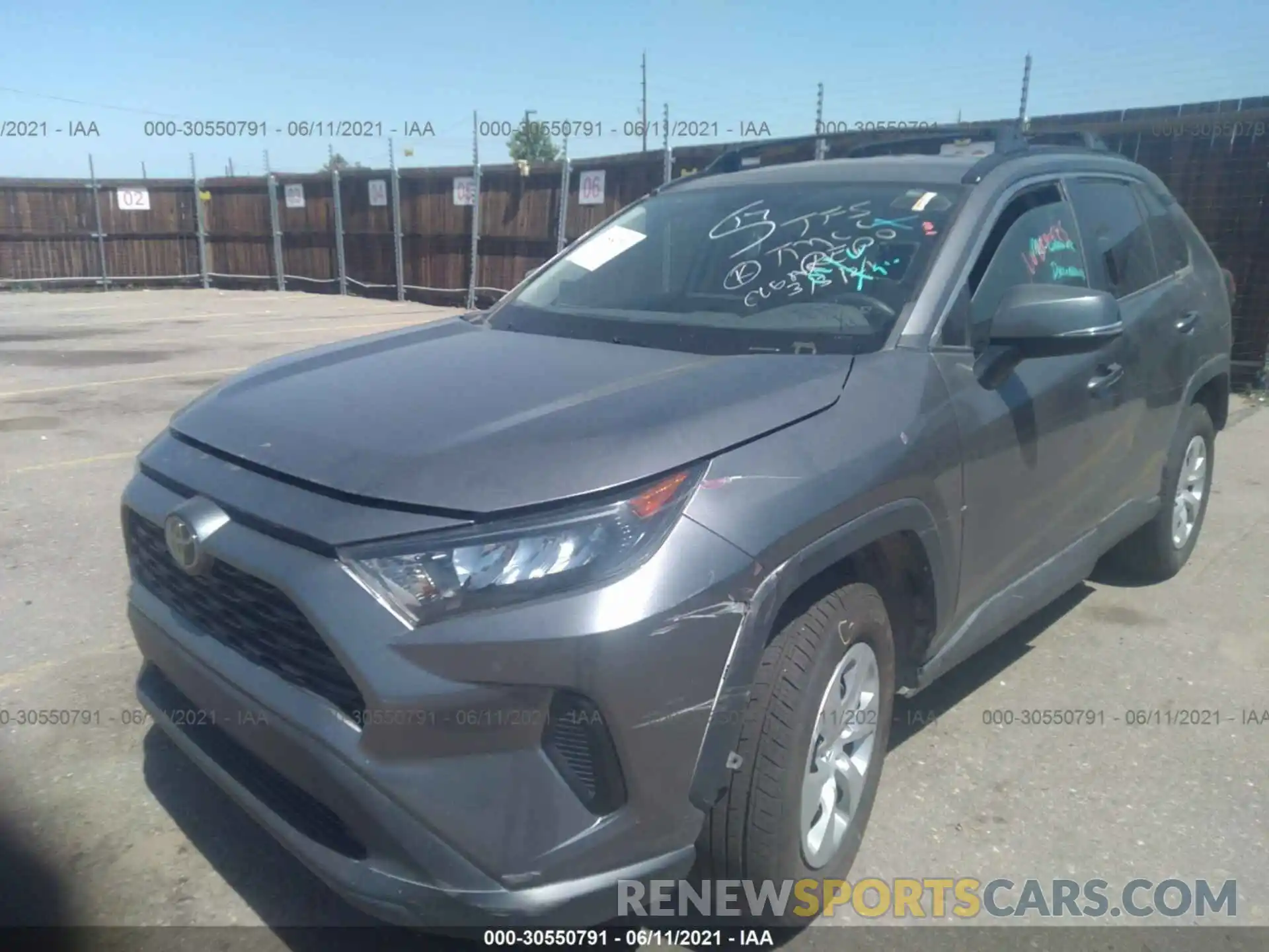 2 Photograph of a damaged car 2T3K1RFV1KC028435 TOYOTA RAV4 2019