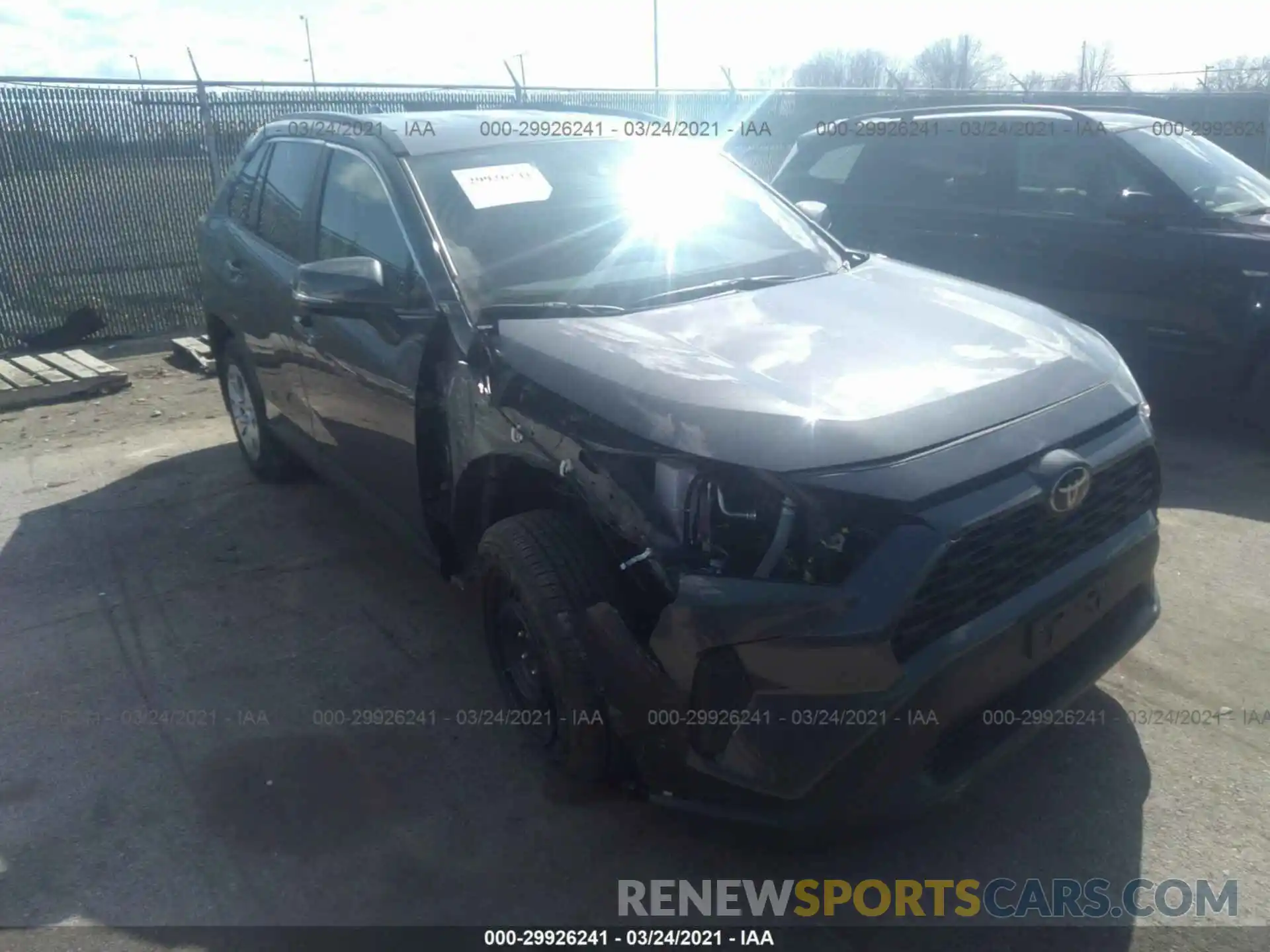 1 Photograph of a damaged car 2T3K1RFV1KW001945 TOYOTA RAV4 2019