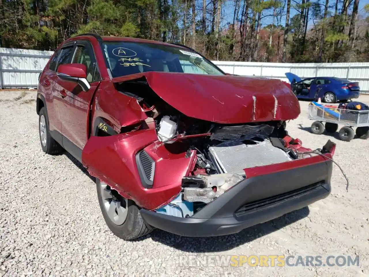 1 Photograph of a damaged car 2T3K1RFV1KW018650 TOYOTA RAV4 2019