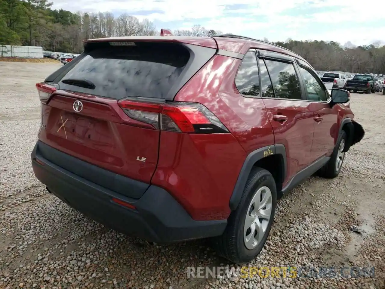 4 Photograph of a damaged car 2T3K1RFV1KW018650 TOYOTA RAV4 2019