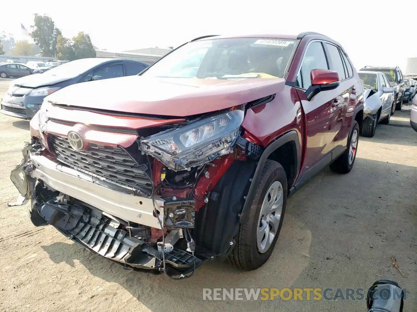 2 Photograph of a damaged car 2T3K1RFV1KW023783 TOYOTA RAV4 2019