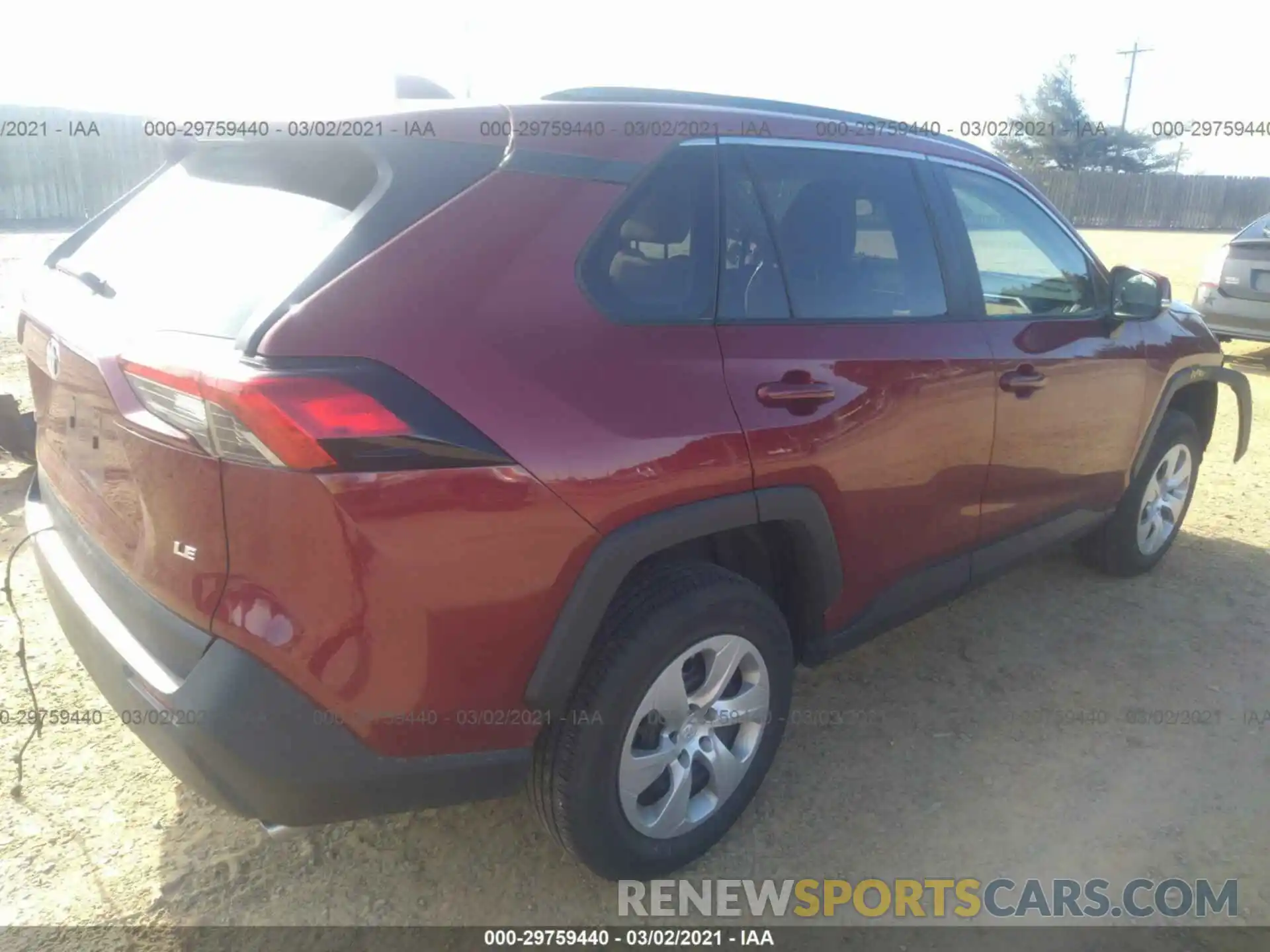 4 Photograph of a damaged car 2T3K1RFV2KC005391 TOYOTA RAV4 2019