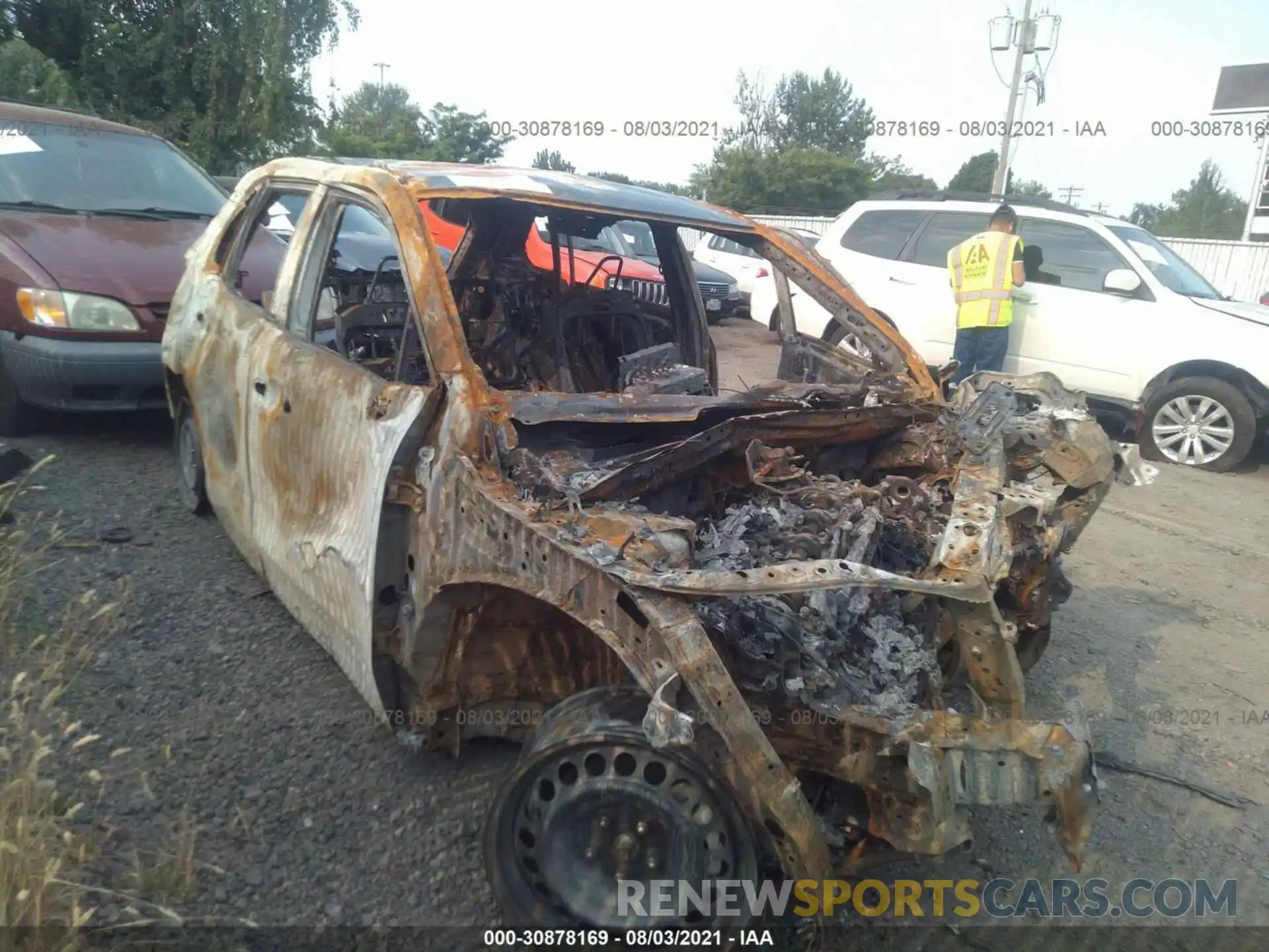 1 Photograph of a damaged car 2T3K1RFV2KC012292 TOYOTA RAV4 2019