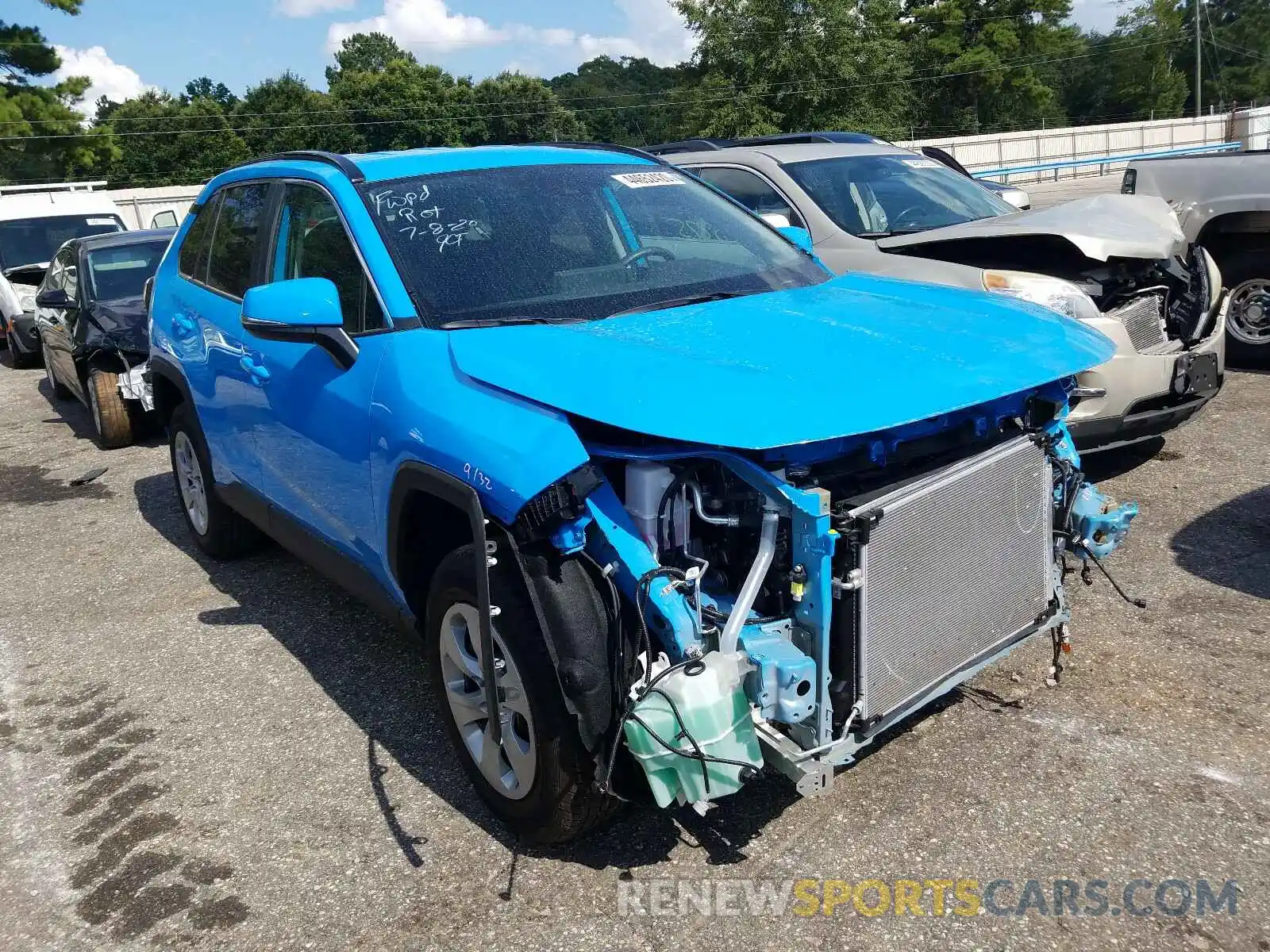 1 Photograph of a damaged car 2T3K1RFV3KC027819 TOYOTA RAV4 2019