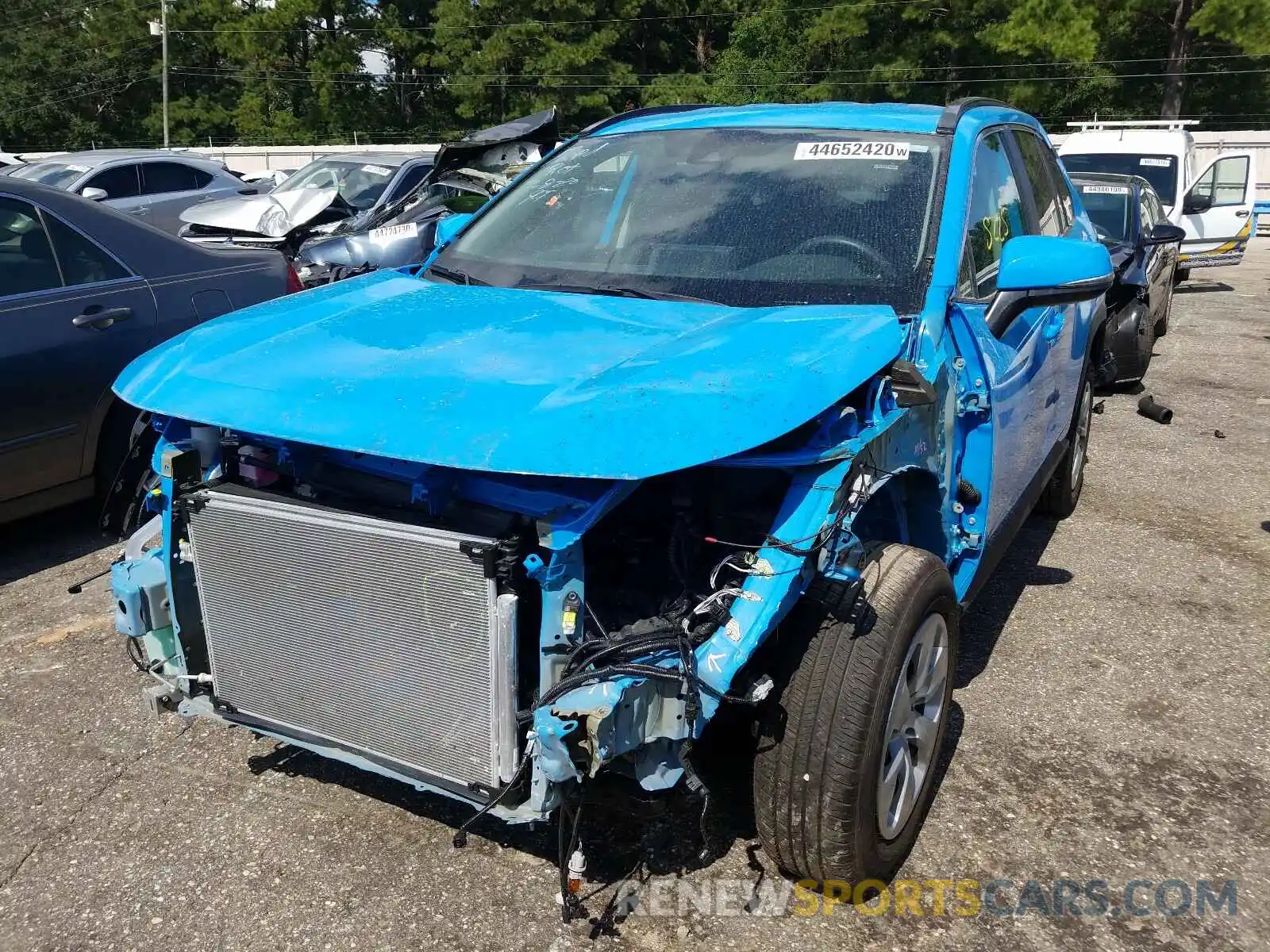 2 Photograph of a damaged car 2T3K1RFV3KC027819 TOYOTA RAV4 2019