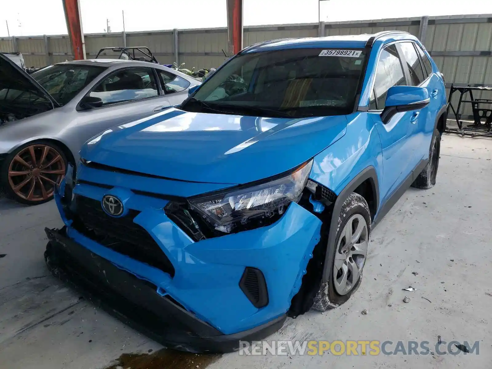 2 Photograph of a damaged car 2T3K1RFV3KW007858 TOYOTA RAV4 2019