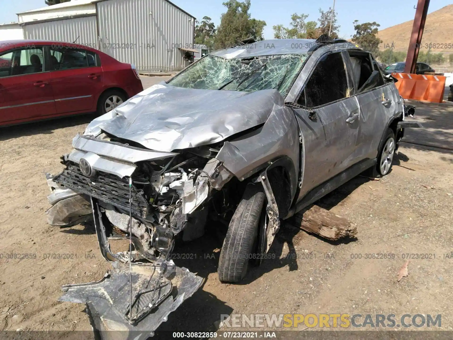 2 Photograph of a damaged car 2T3K1RFV3KW012106 TOYOTA RAV4 2019