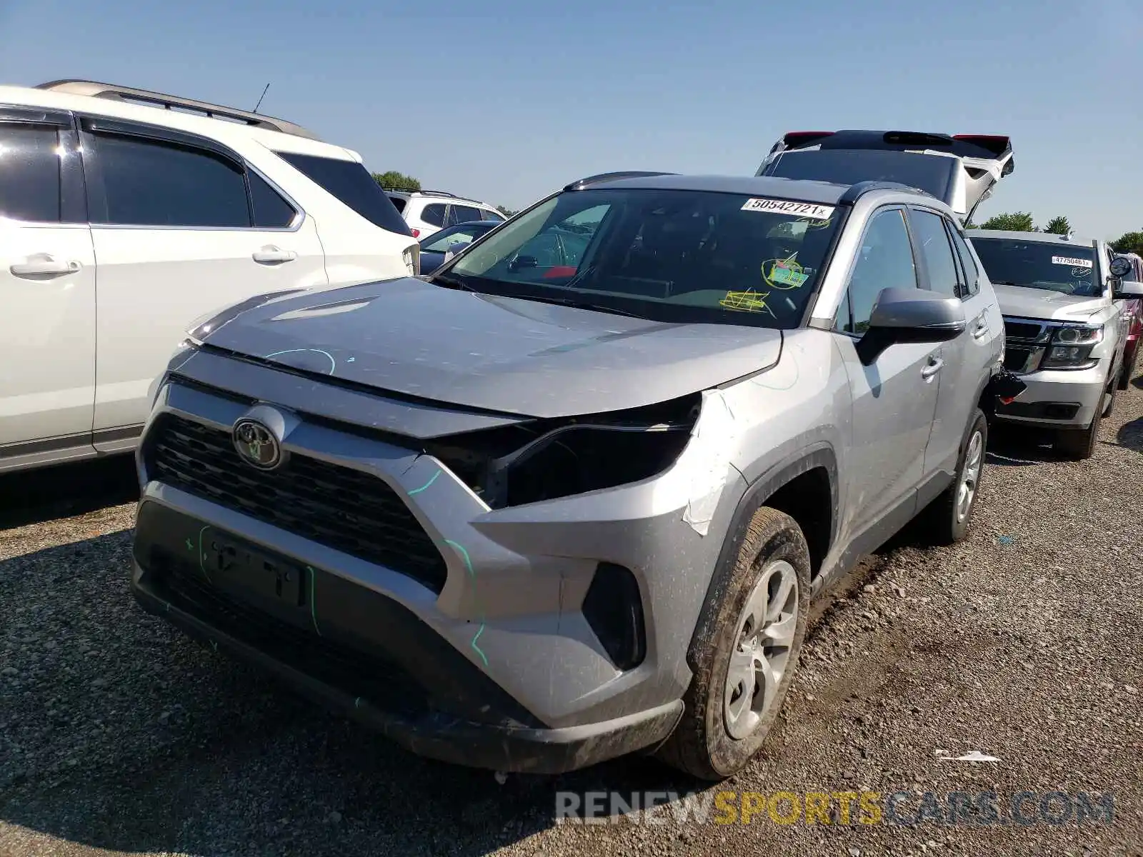 2 Photograph of a damaged car 2T3K1RFV3KW035126 TOYOTA RAV4 2019