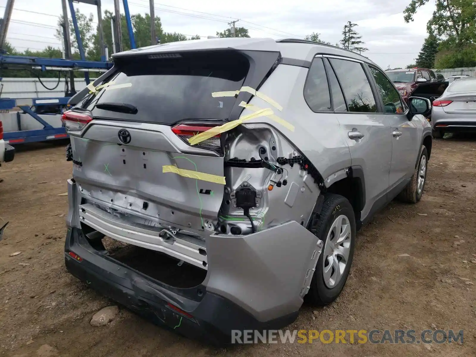 4 Фотография поврежденного автомобиля 2T3K1RFV3KW035126 TOYOTA RAV4 2019